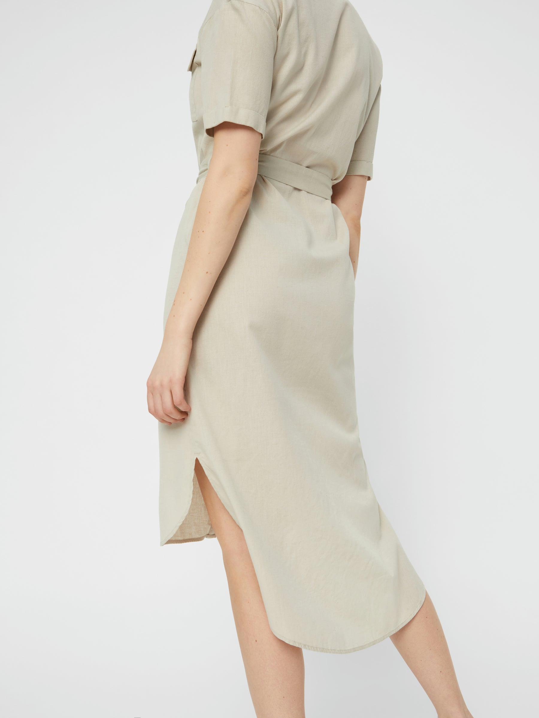 Noisy May robe-chemise longue à ceinture 110 cm