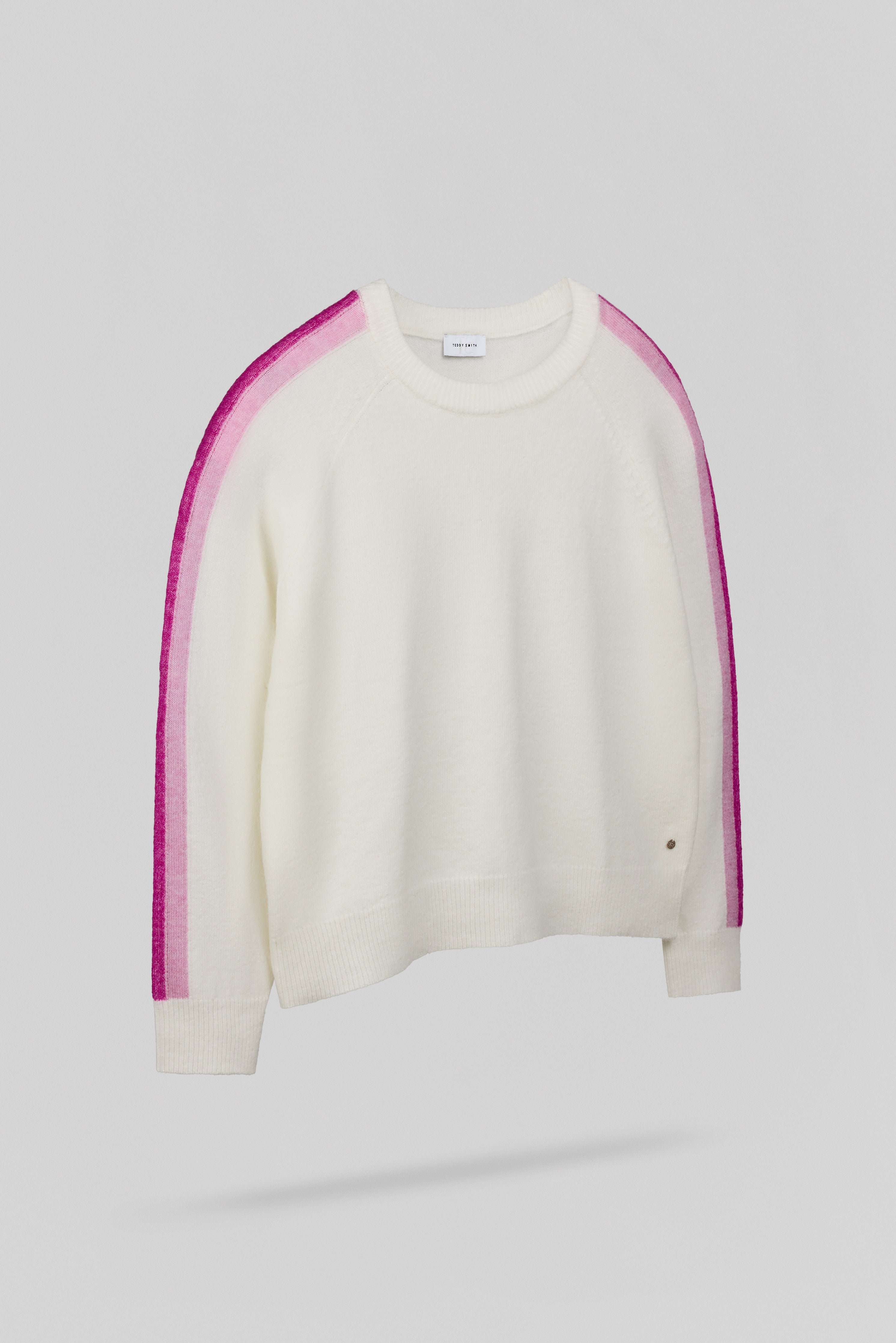 Teddy Smith P-Nana Middle White pull blanc cassé laine