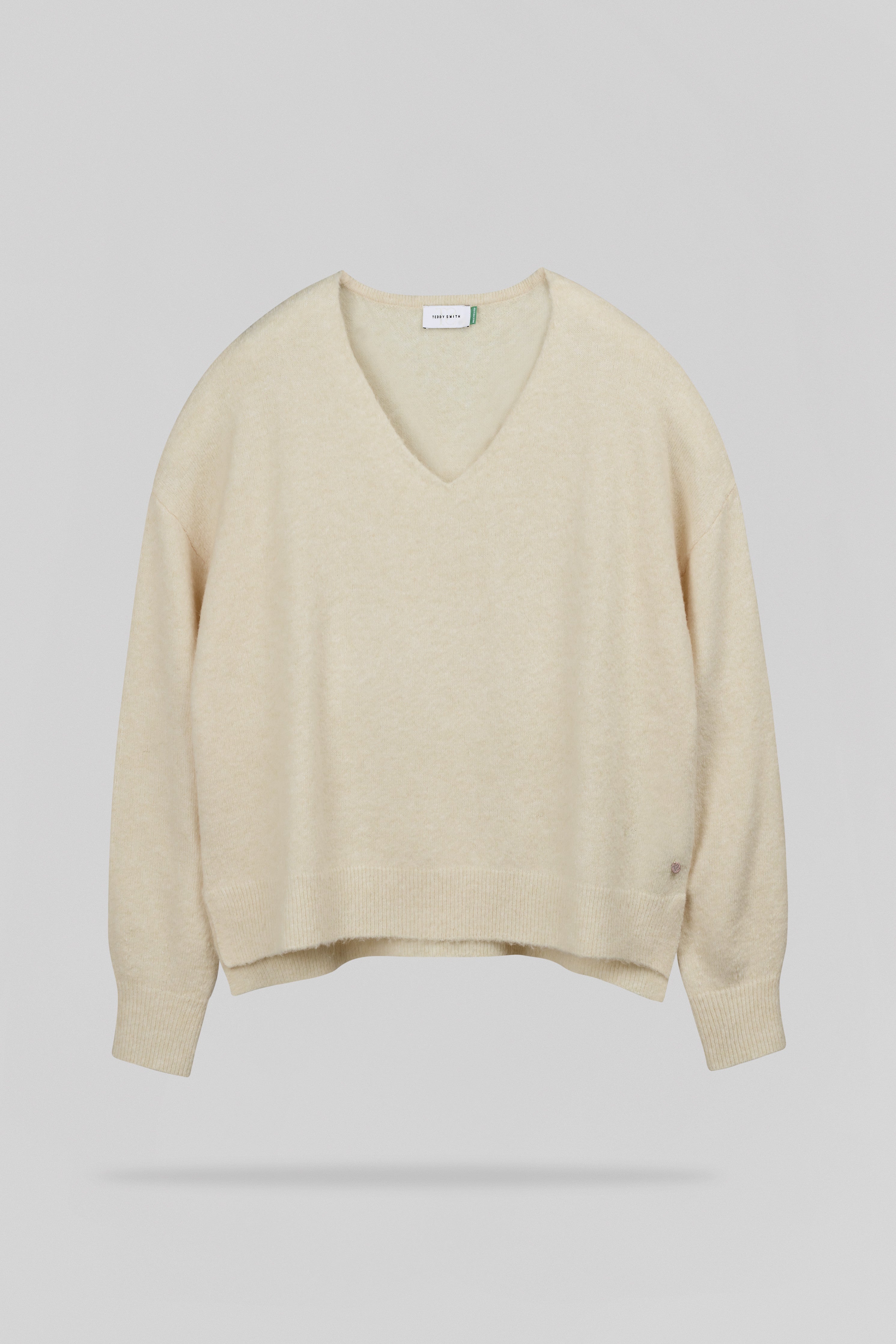 Teddy Smith P-Billie pull femme beige chiné