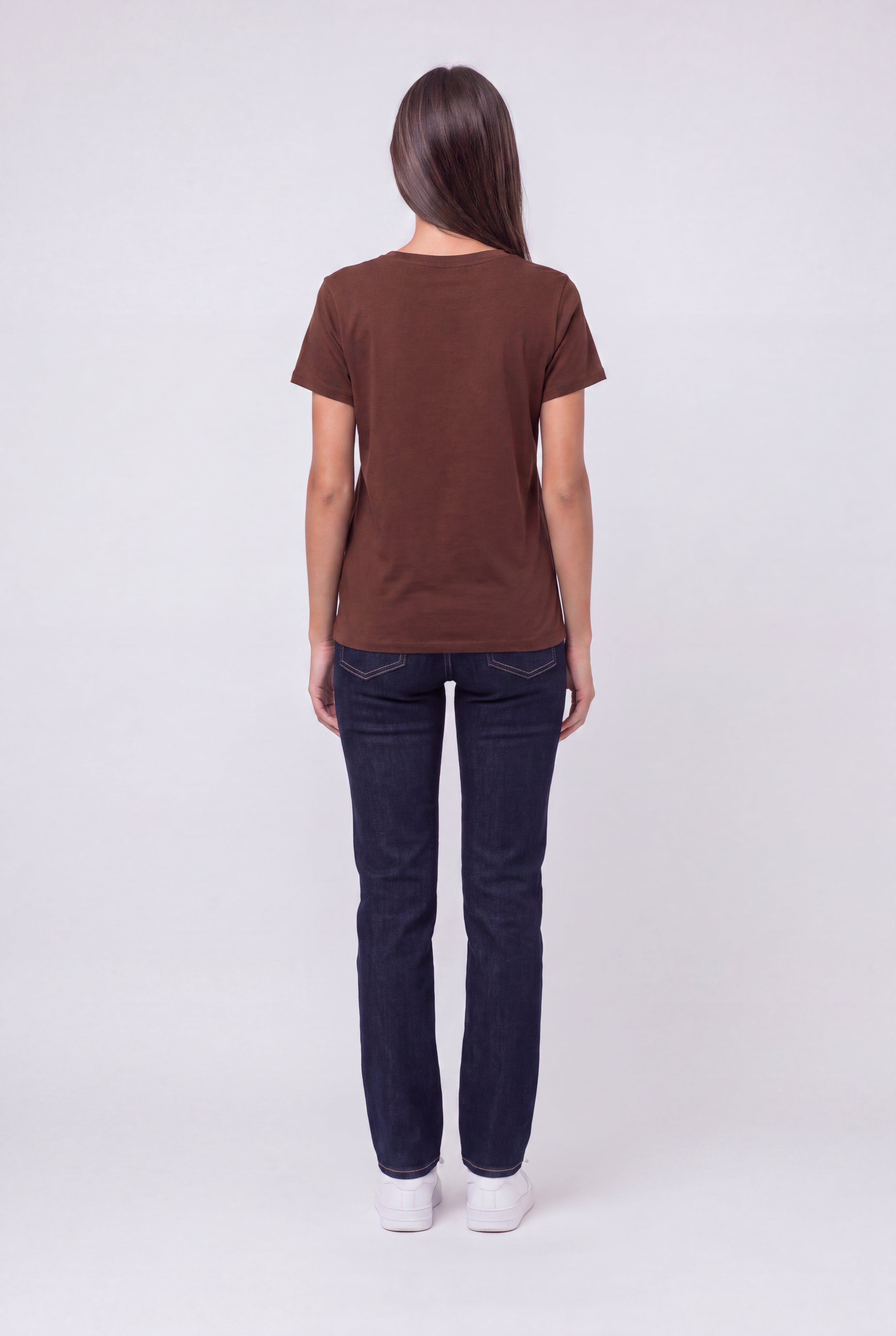 Teddy Smith T-Ribelle MC t-shirt femme chocolat coton