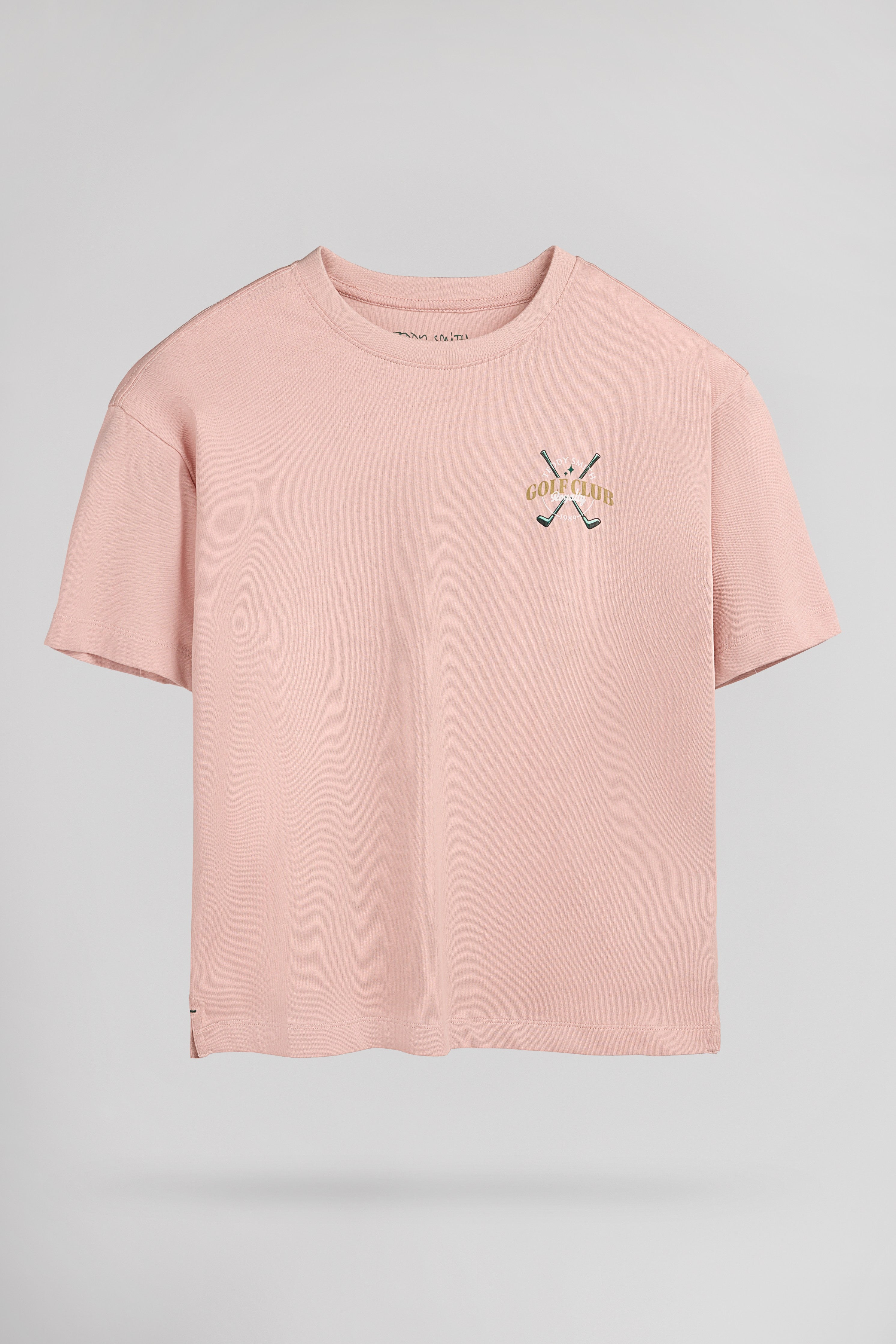 Teddy Smith T-Damien MC JR t-shirt rose pastel garçon