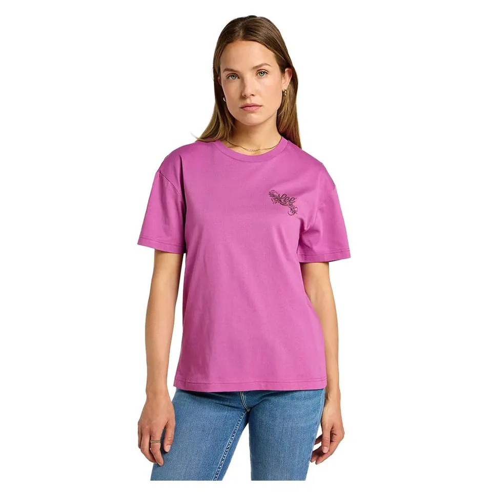 Lee SS Relaxed Graphic Tee t-shirt femme lotus L