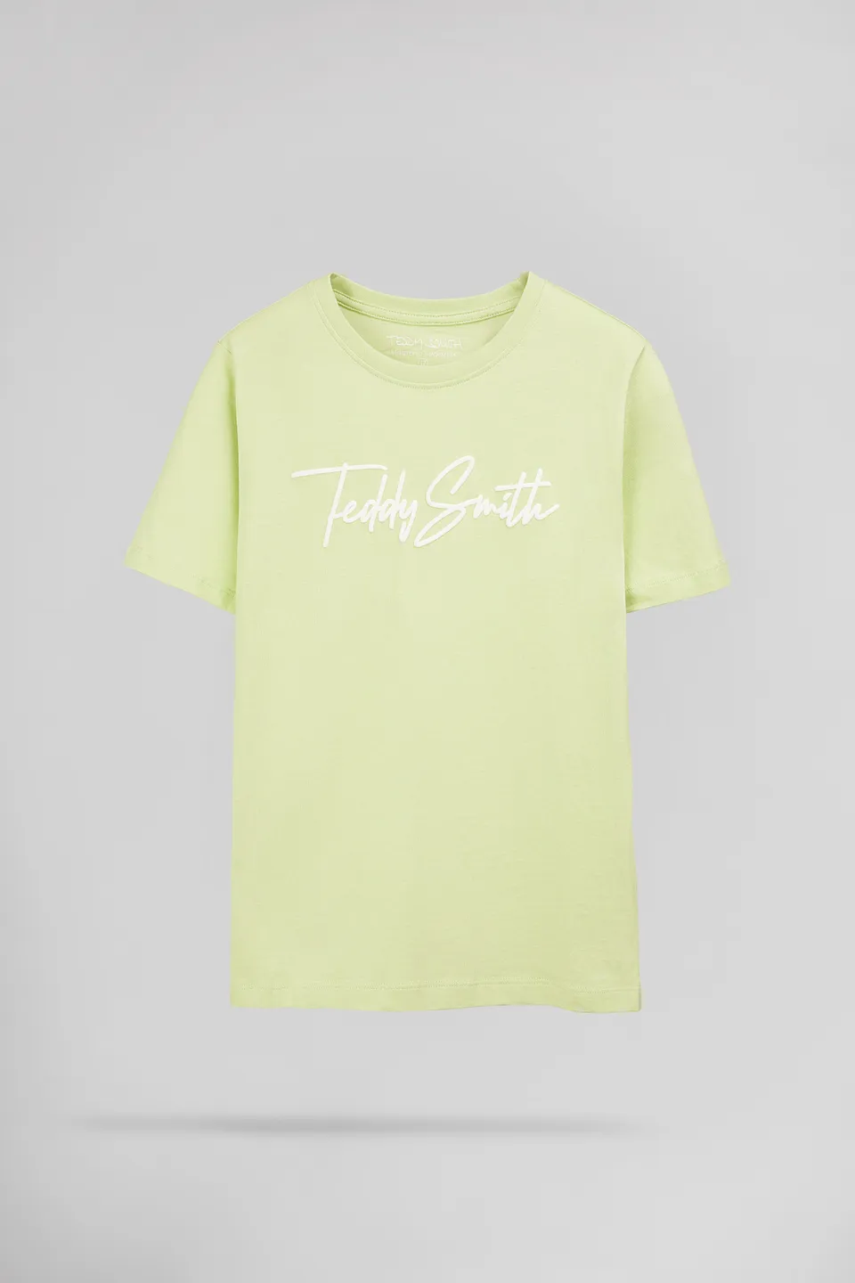 Teddy Smith T-Evan MC JR t-shirt citron pale garcon coton