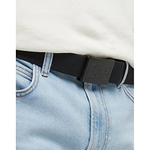 Lee Ceinture Toile Homme Noir 95 cm Élastique