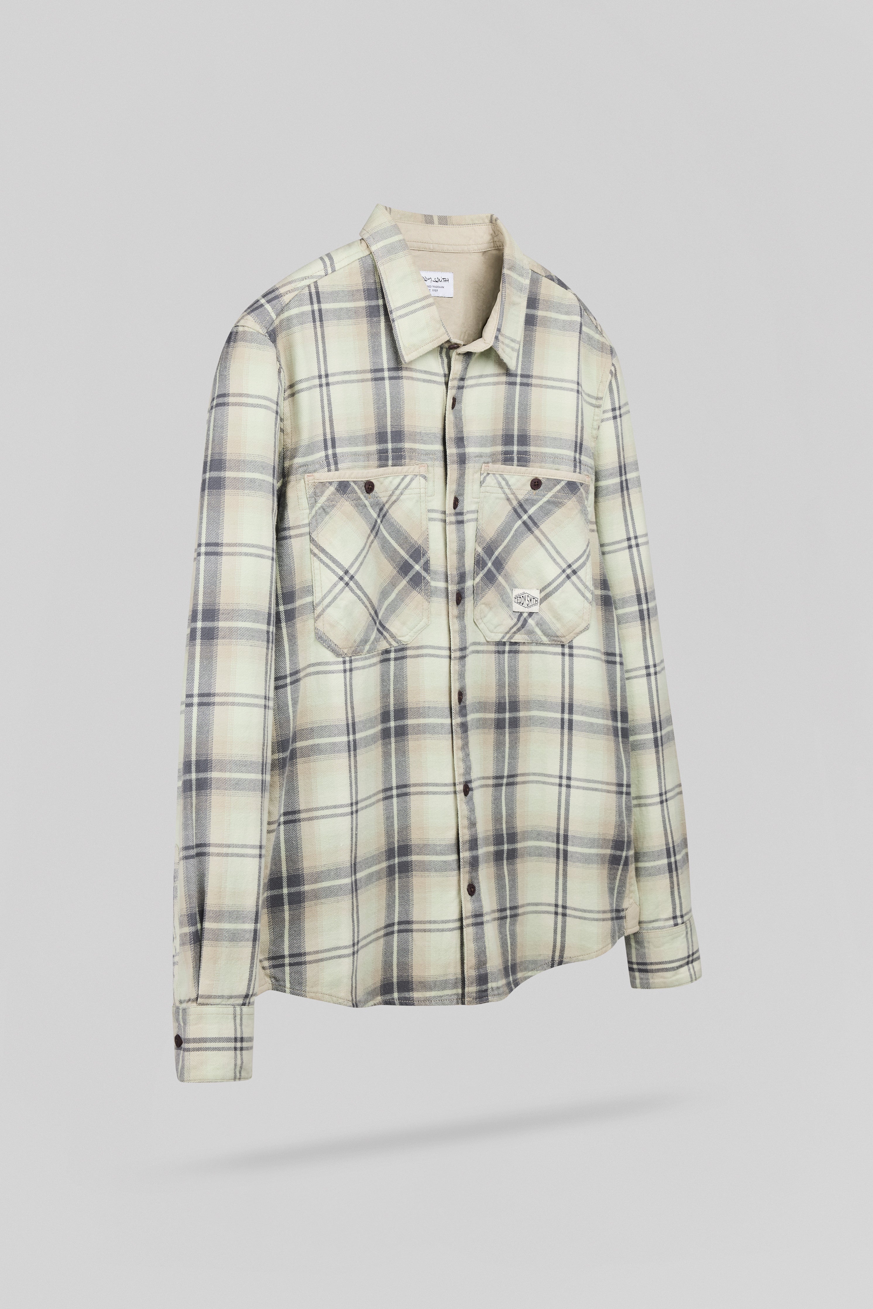 Teddy Smith C-Trent ML chemise vert nacre grands carreaux