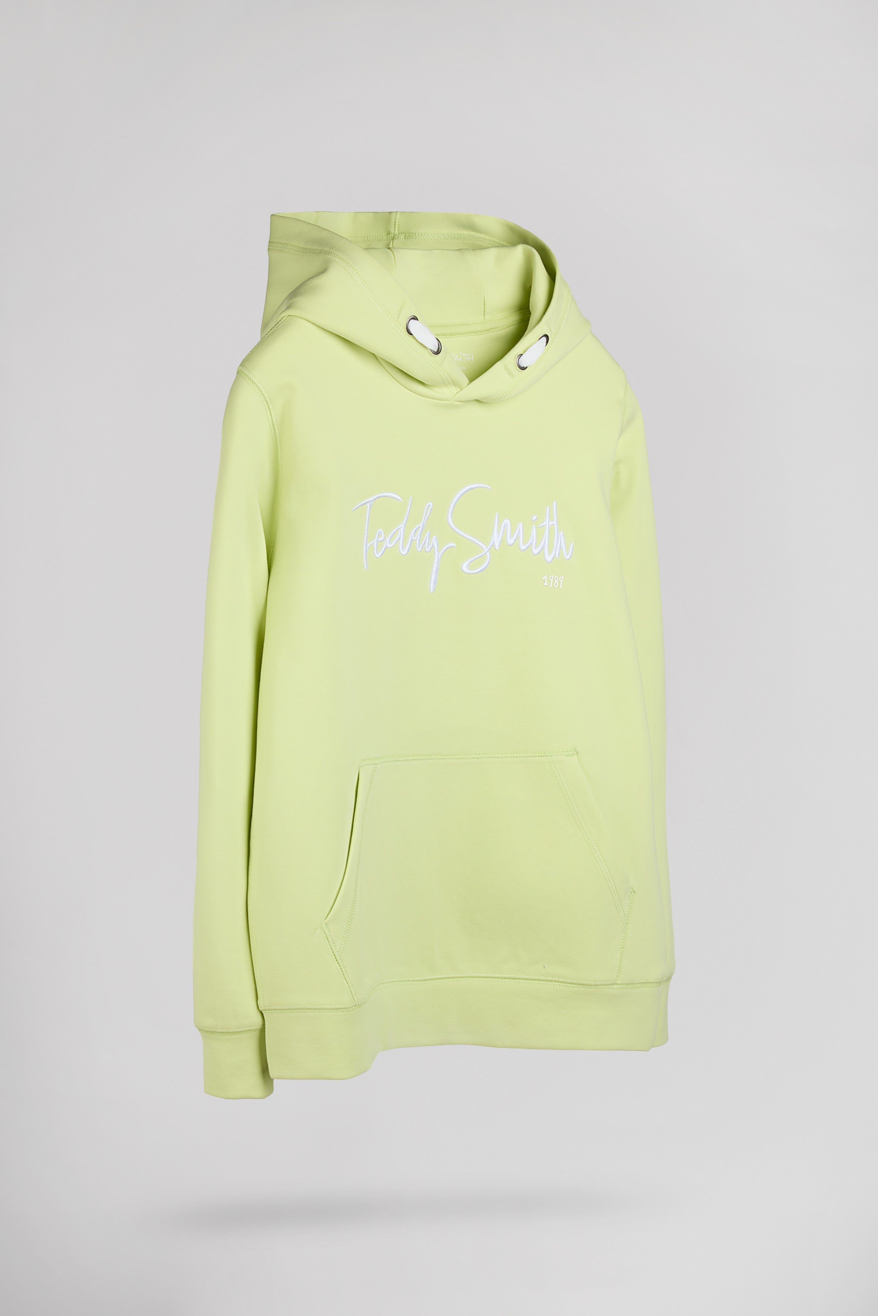 Teddy Smith S-Evry Hoody Jr sweat capuche citron pâle poche kangourou