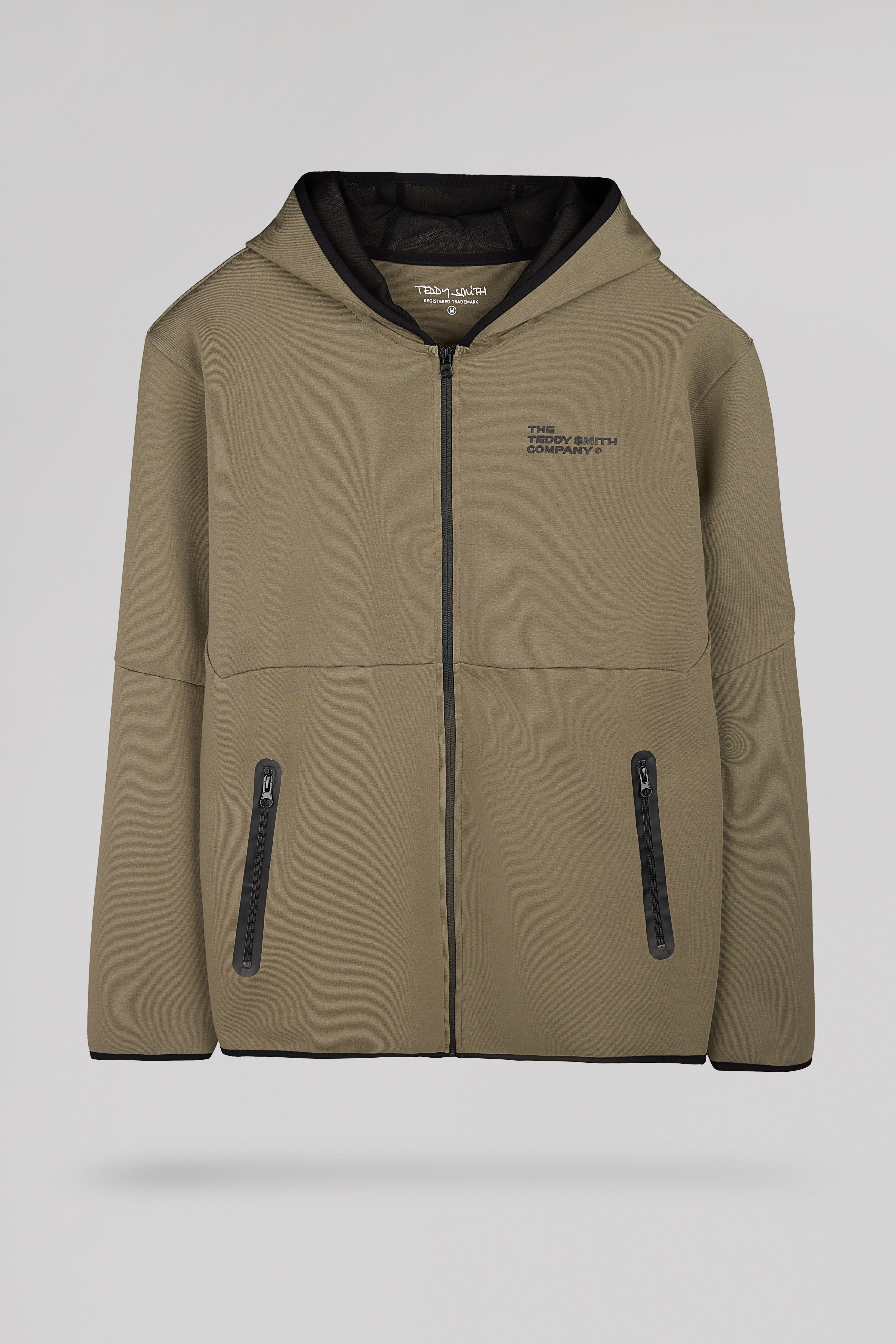 Teddy Smith Giclass Nilo HZ sweat zippé Dusty Kaki taille S