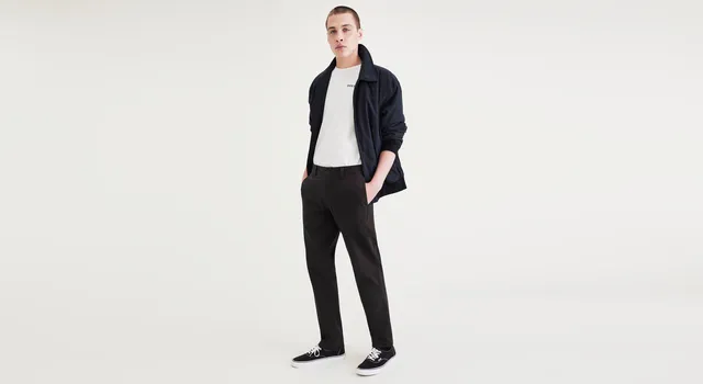 Dockers Alpha Chino pantalon slim noir stretch durable