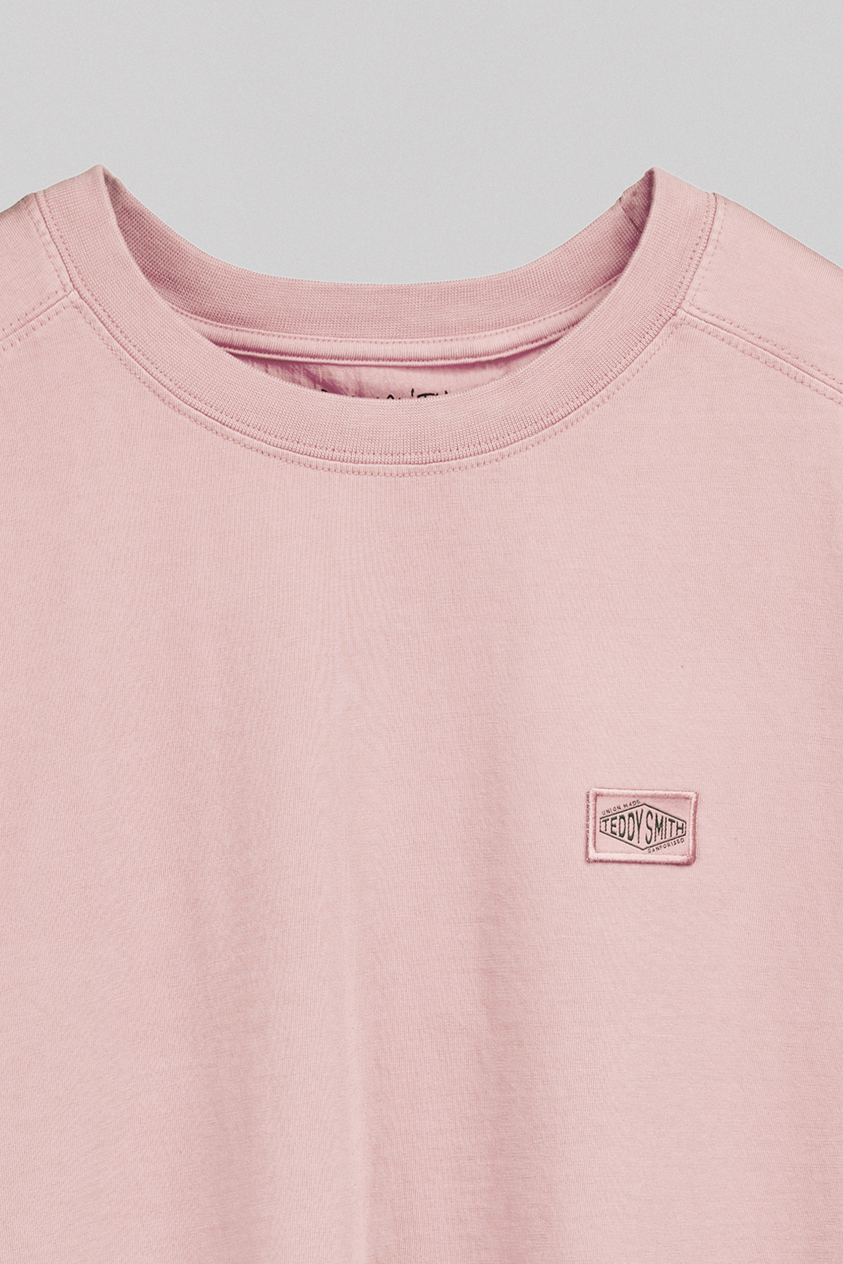 Teddy Smith T-Nateo MC t-shirt rose pastel homme délavé