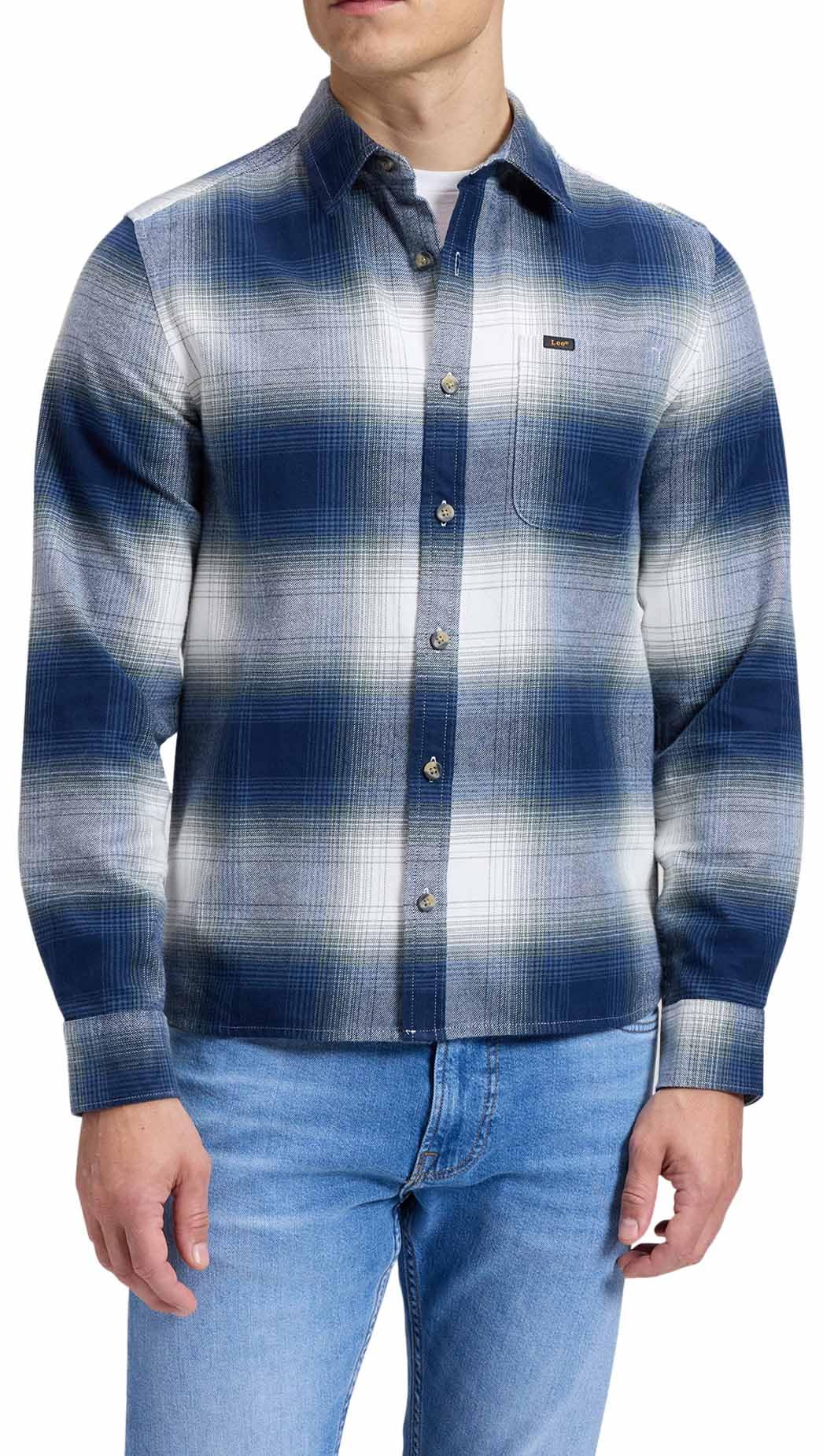 Lee Leesure Shirt chemise homme indigo coupe regular