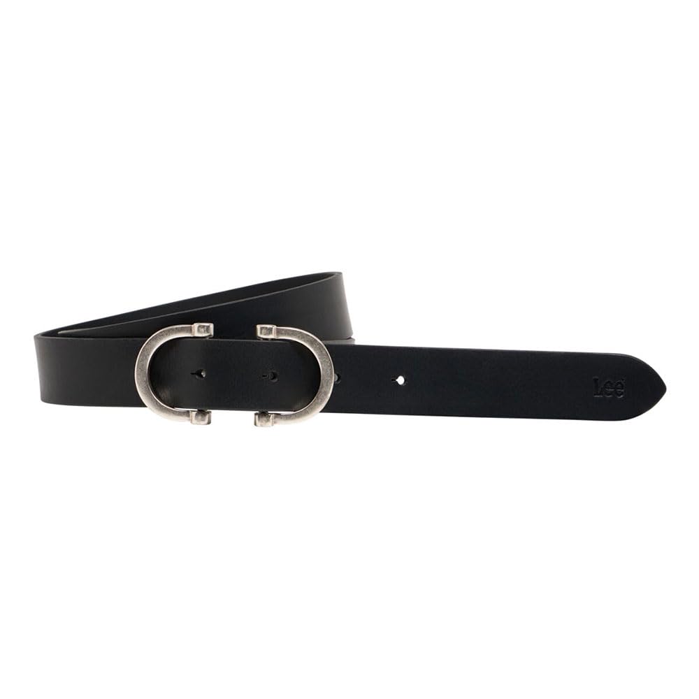 Lee Double Clasp Belt ceinture femme cuir noir taille 80