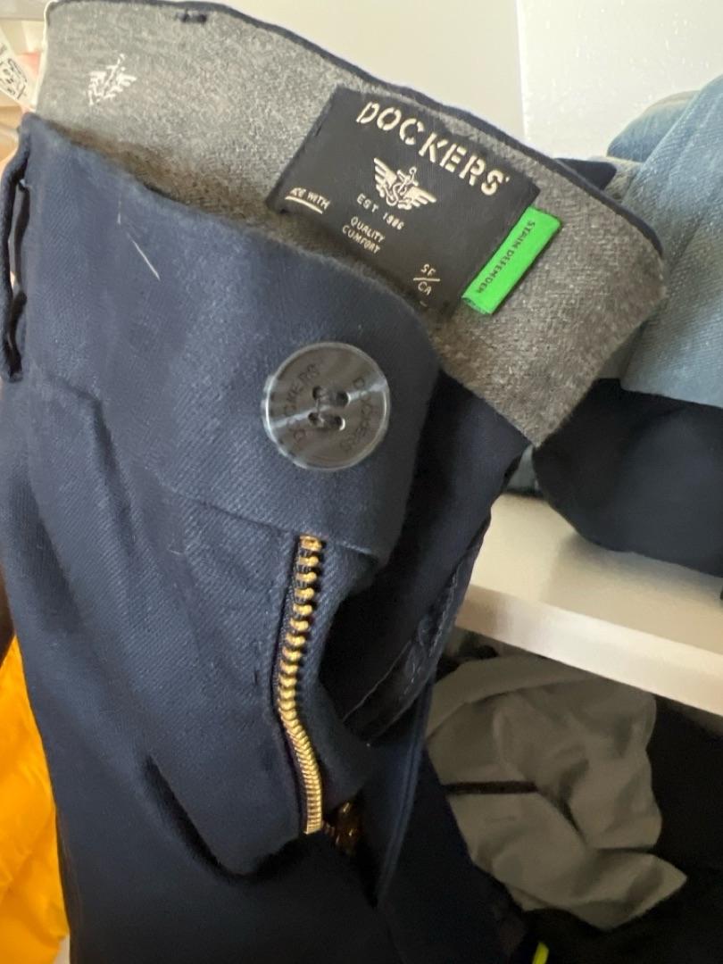 Dockers Signature Iron Free chino slim beige à pli