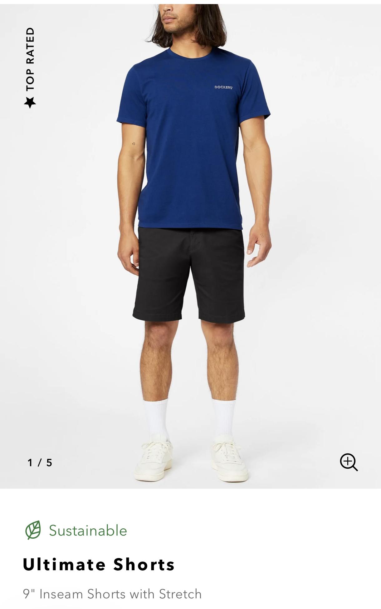 Dockers Ultimate Shorts short homme bleu Pembroke droite