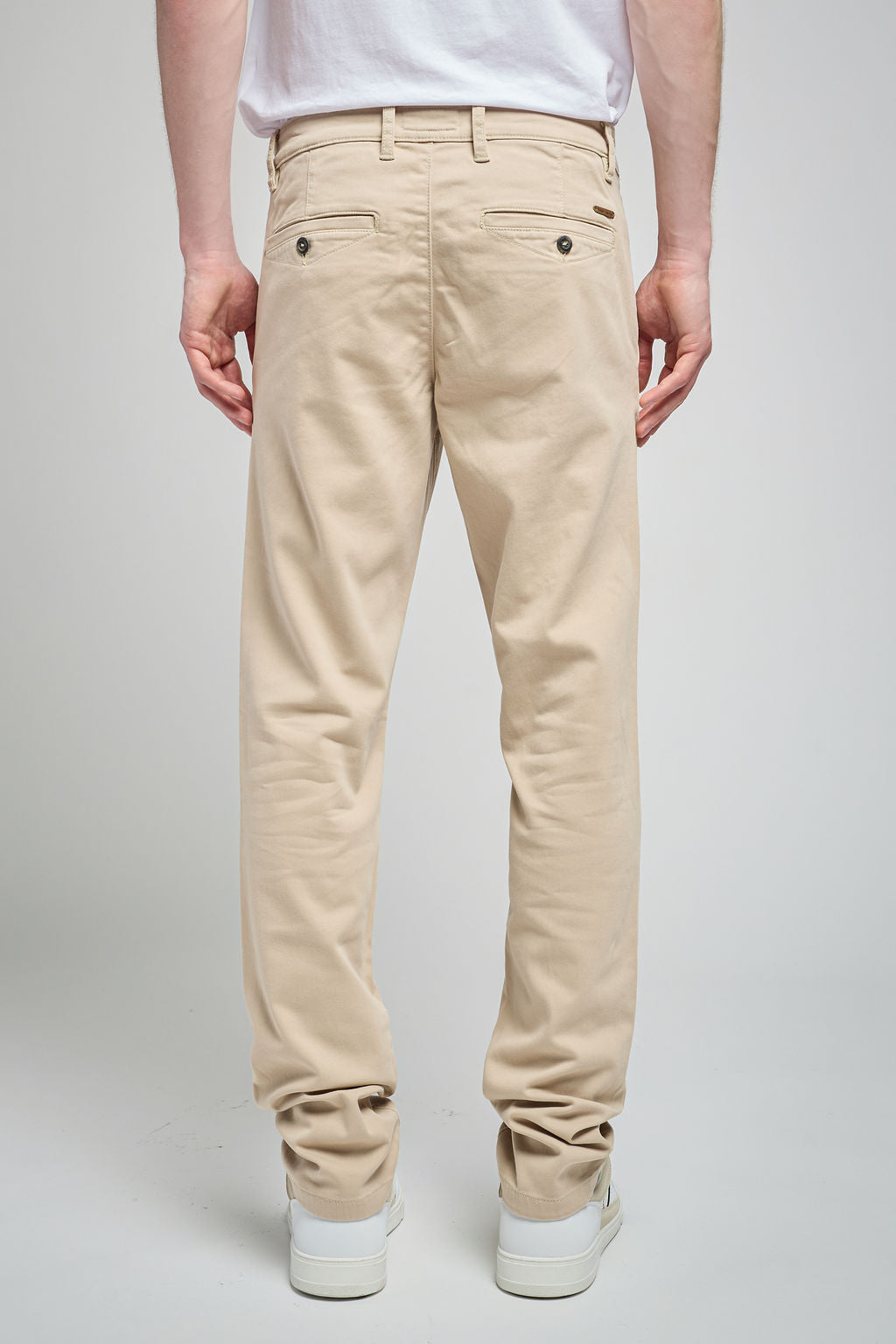 Teddy Smith Pallas Chino Sweat Dyed pantalon chino beige slim
