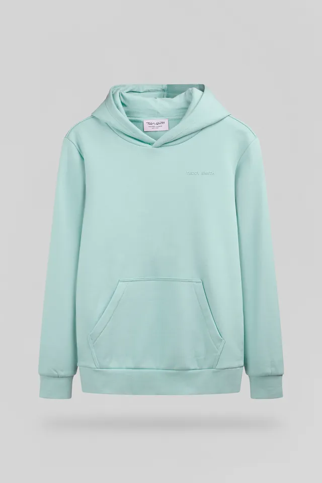 Teddy Smith S-Nark Hoody sweat capuche garçon bleu menthol