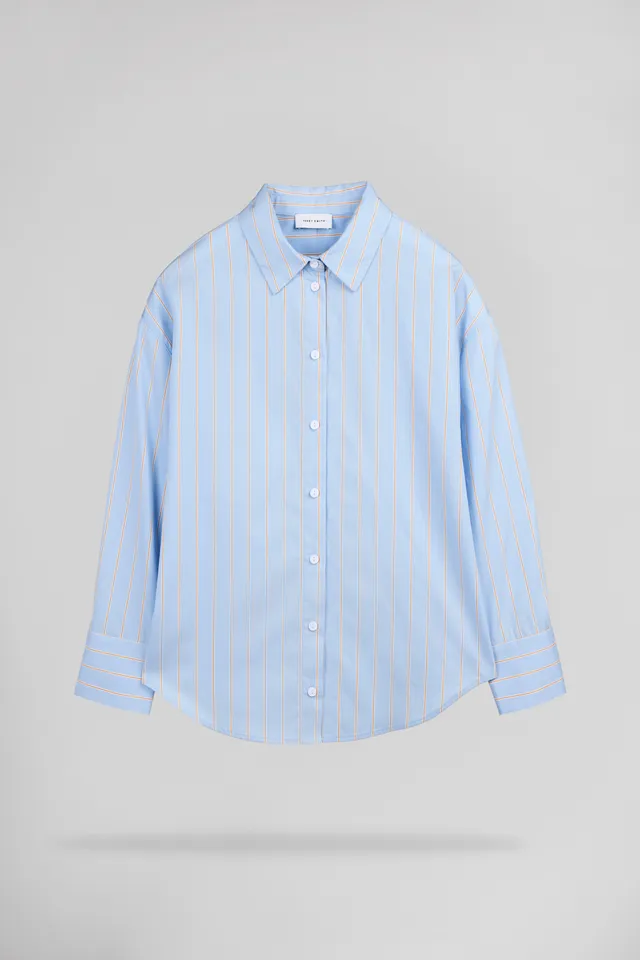 Teddy Smith C-Charlina chemise rayée bleu ciel femme