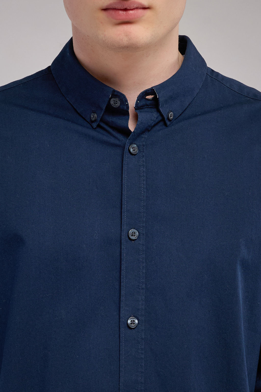 Teddy Smith C-Volt 2 ML chemise twill total navy anti-froissement