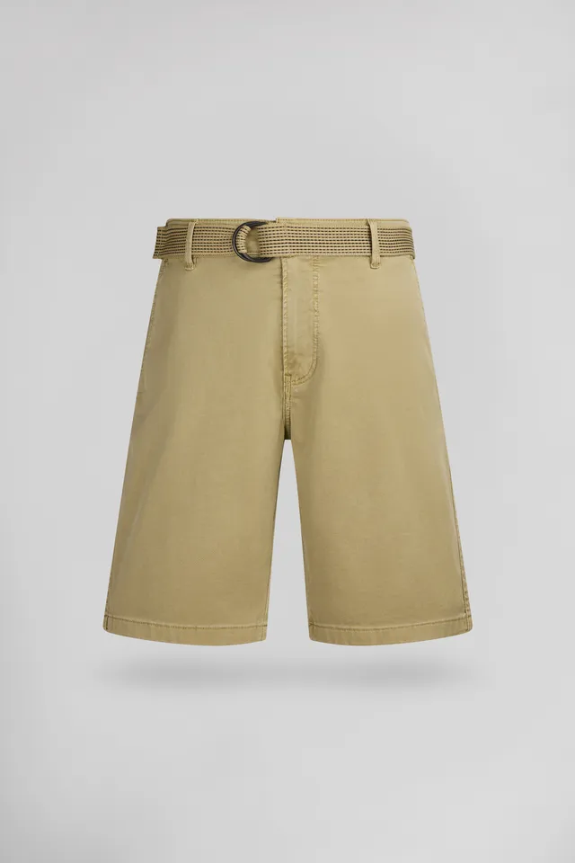 Teddy Smith Staton Chino short beige ceinture amovible