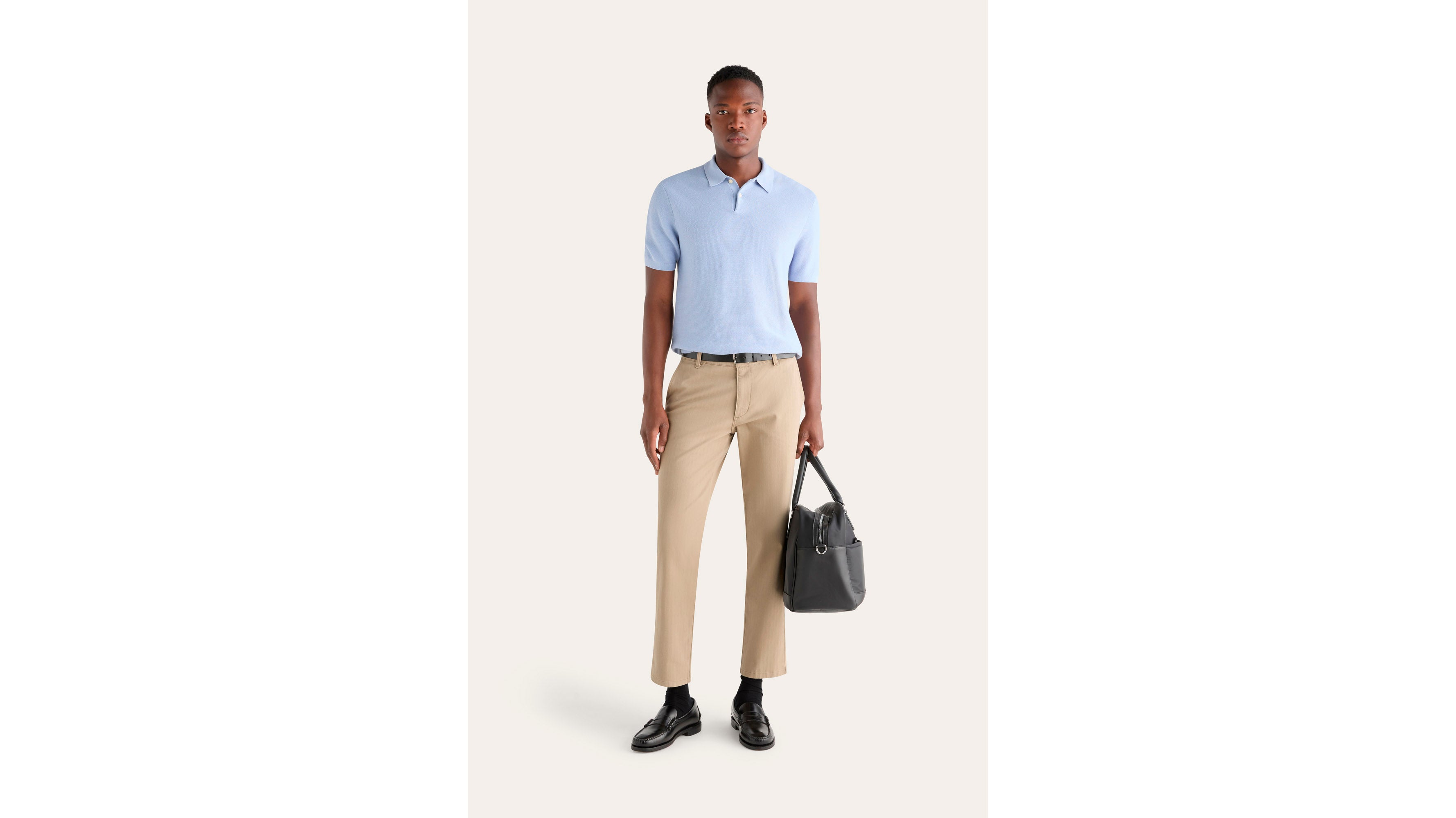 Dockers polo maille regular bleu