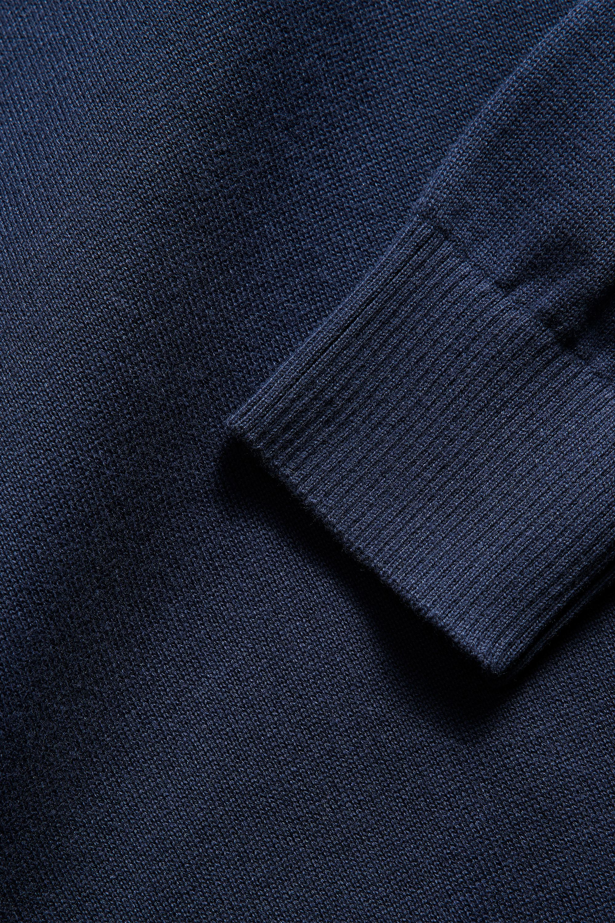 Dockers V Neck Sweater pull bleu coton col V