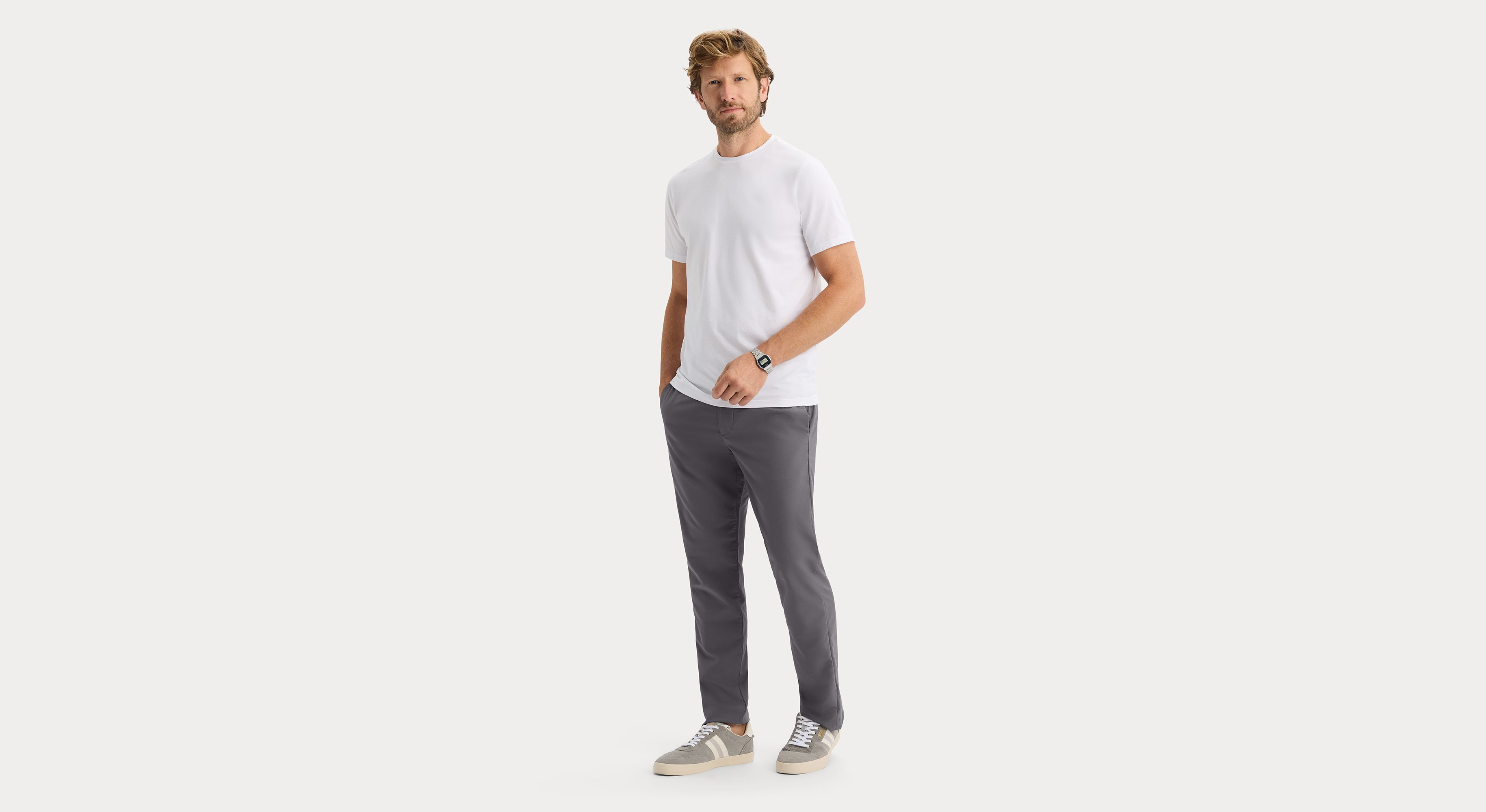 Dockers Go Tee t-shirt slim blanc séchage rapide