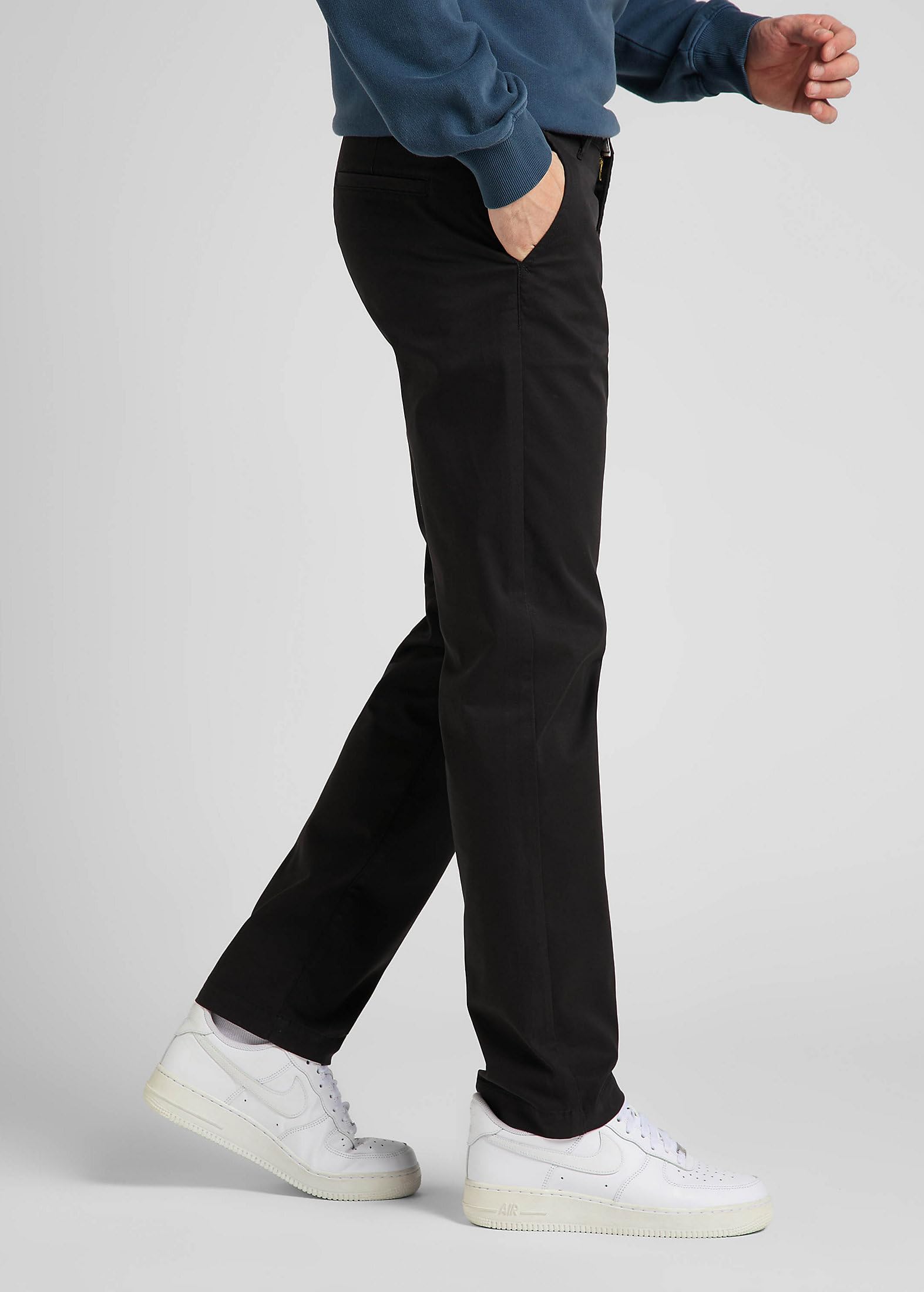 Lee Regular Chino pantalon chino noir coupe droite