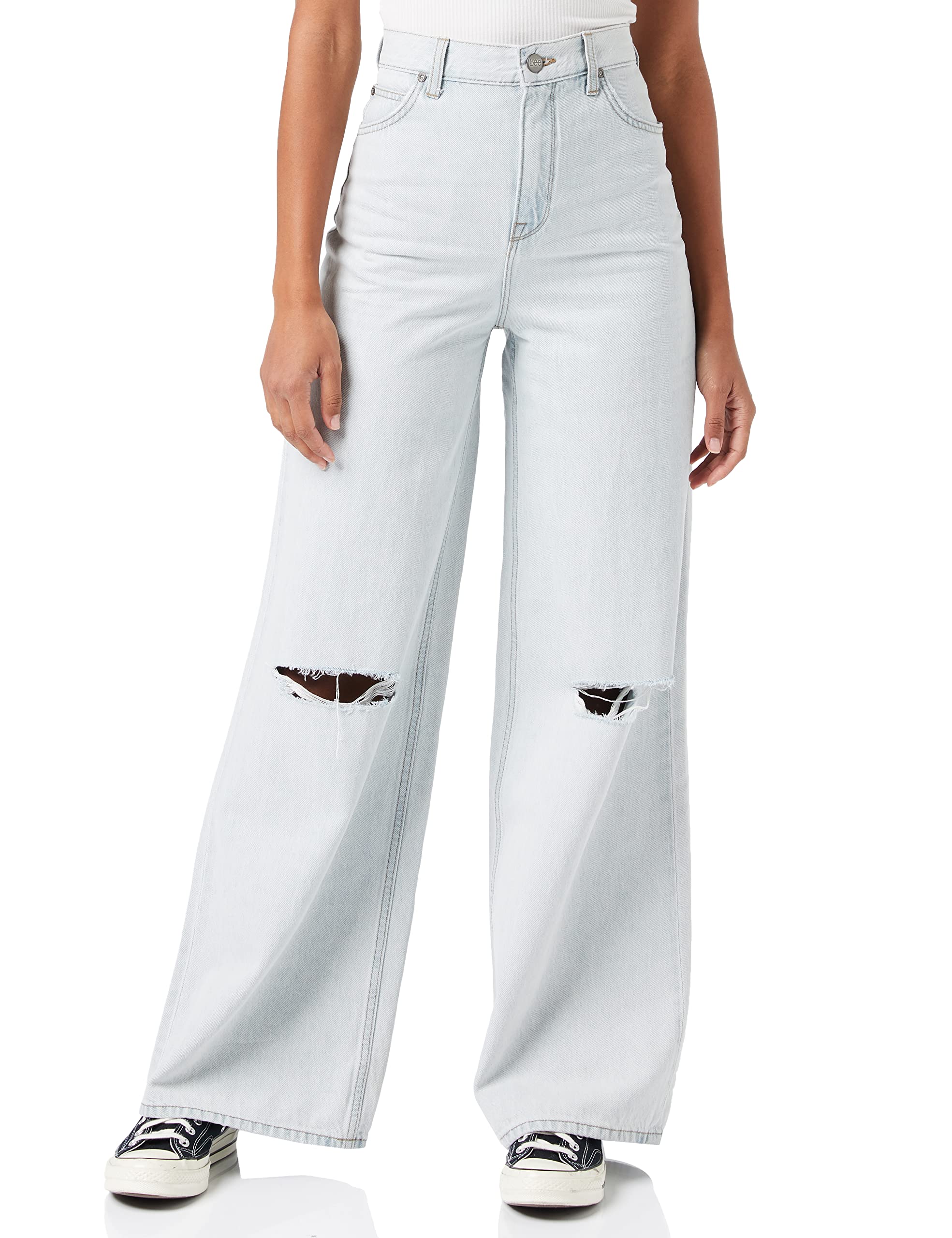 Lee jean boyfriend femme délavé coupe ample