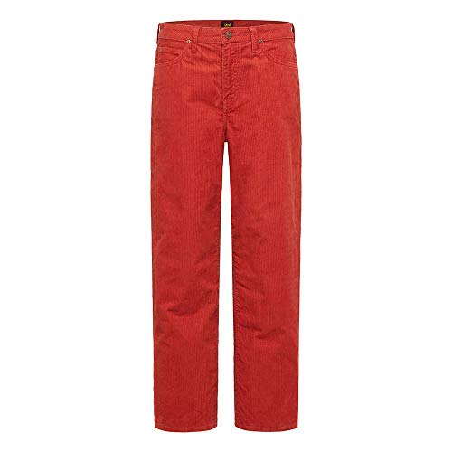 Lee Wide Leg Pantalon Velours Femme Ocre 32/35