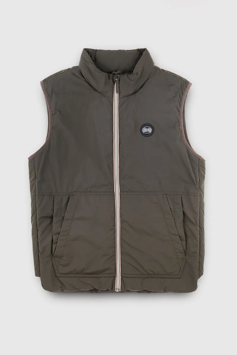 Teddy Smith B-Oly blouson sans manches raven kaki deperlant