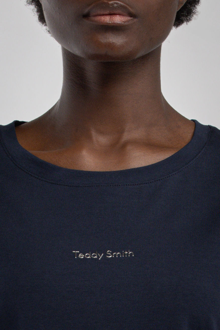 Teddy Smith T-Ribelle MC t-shirt col rond femme Total Navy
