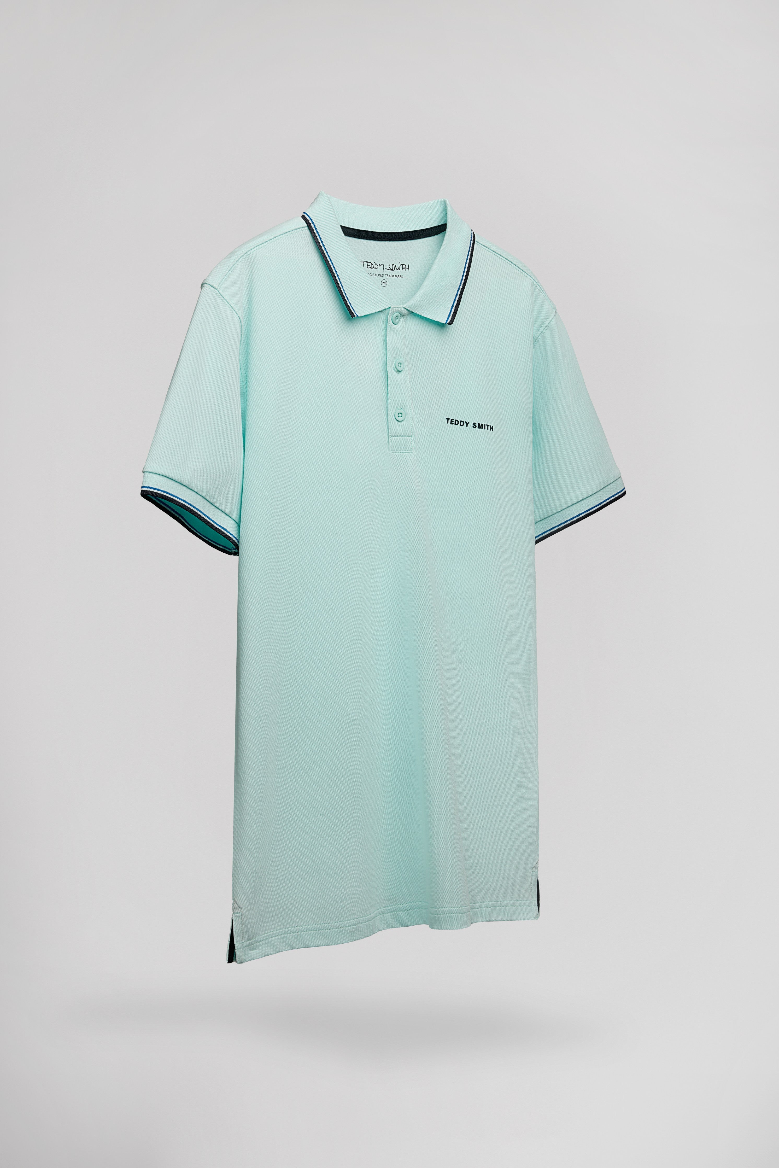 Teddy Smith Pasian 2 MC polo bleu bleach menthol
