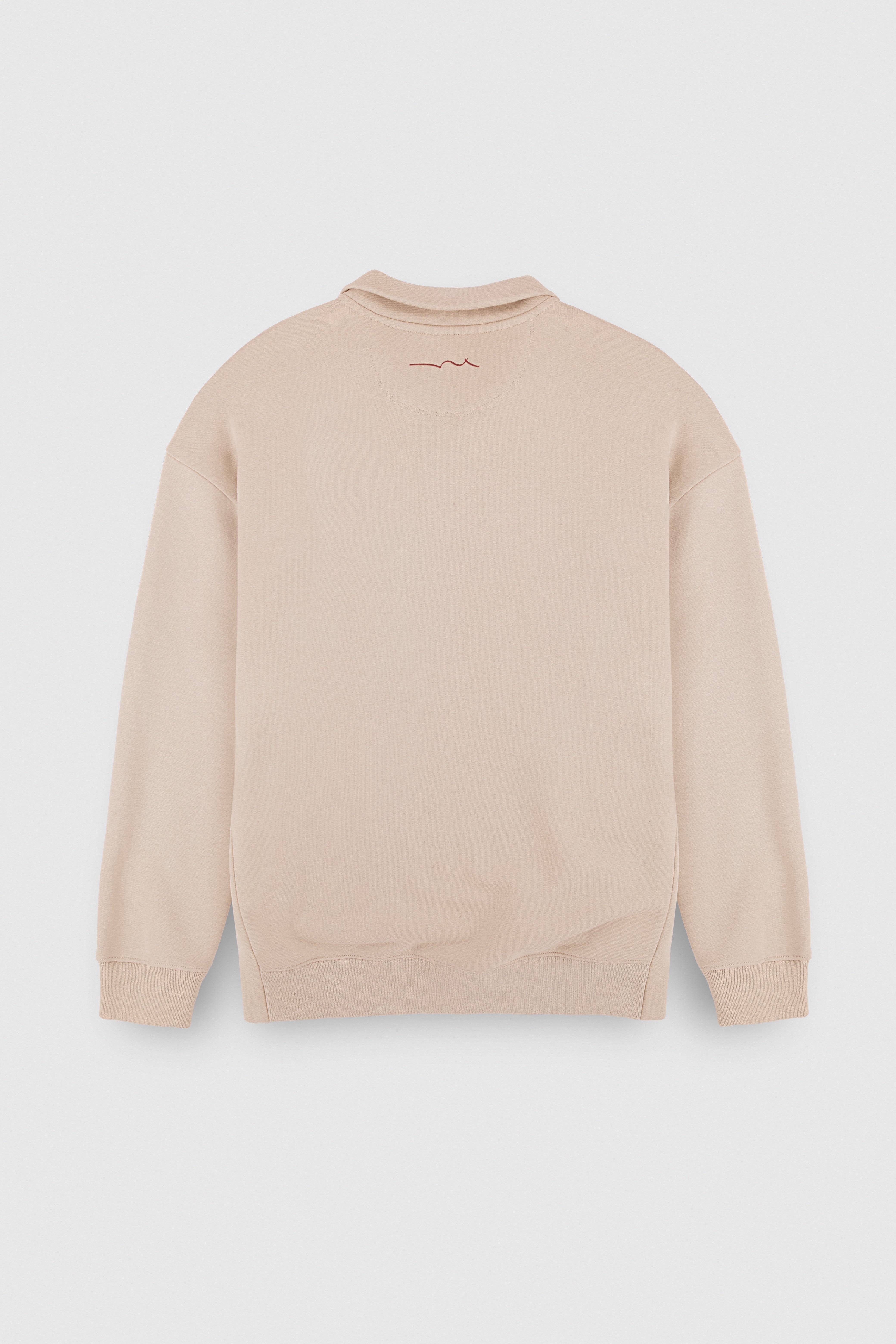 Teddy Smith S-Loten sweat grège col haut coupe large