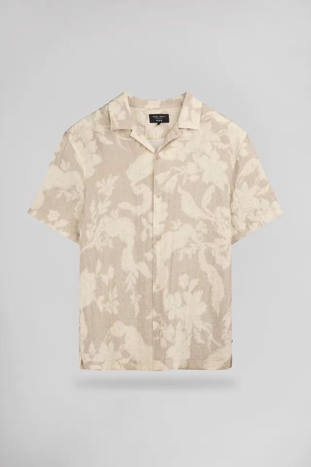 Teddy Smith C-Anders MC chemise hawaienne beige imprime