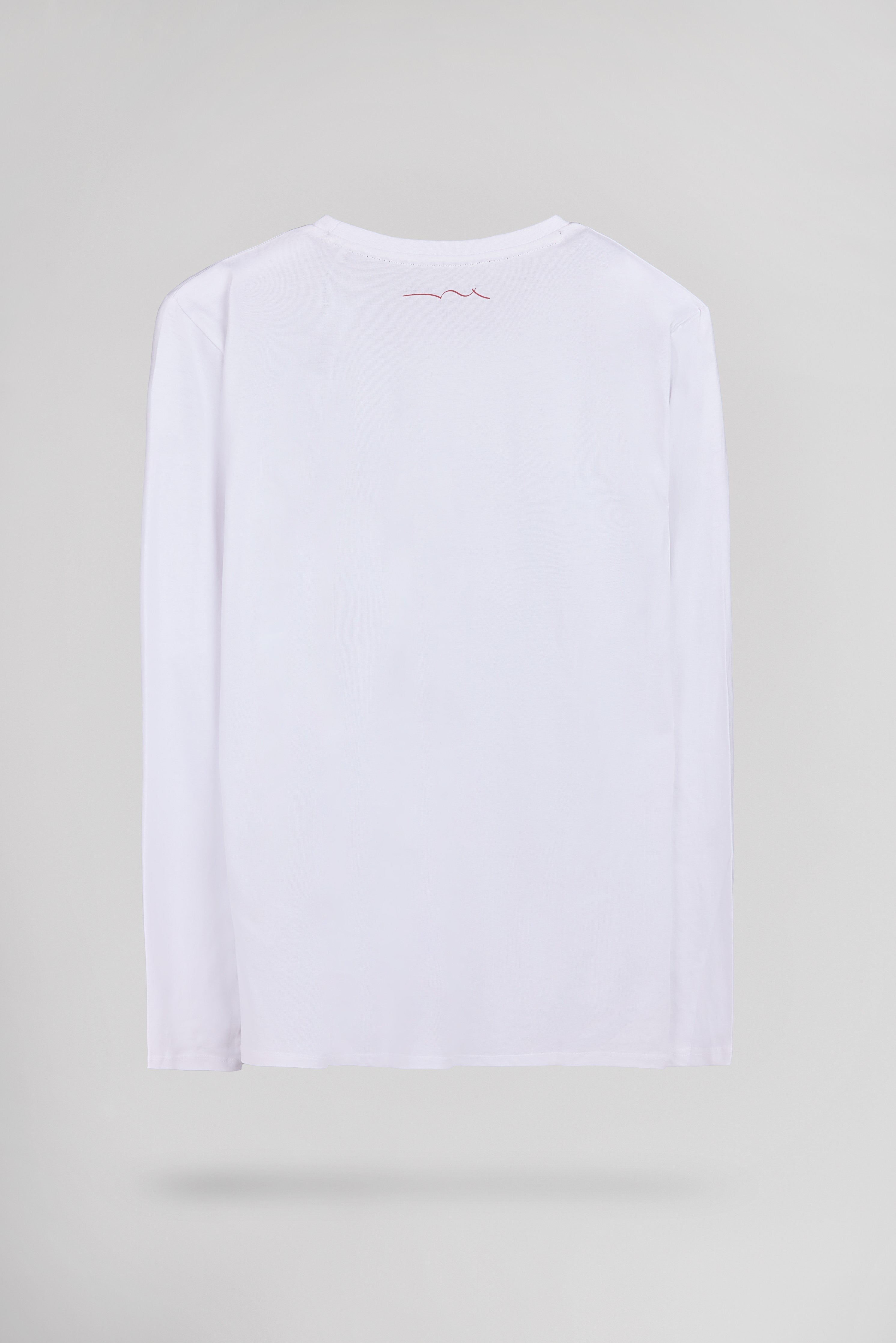 Teddy Smith T-Jim ML t-shirt blanc manches longues coton