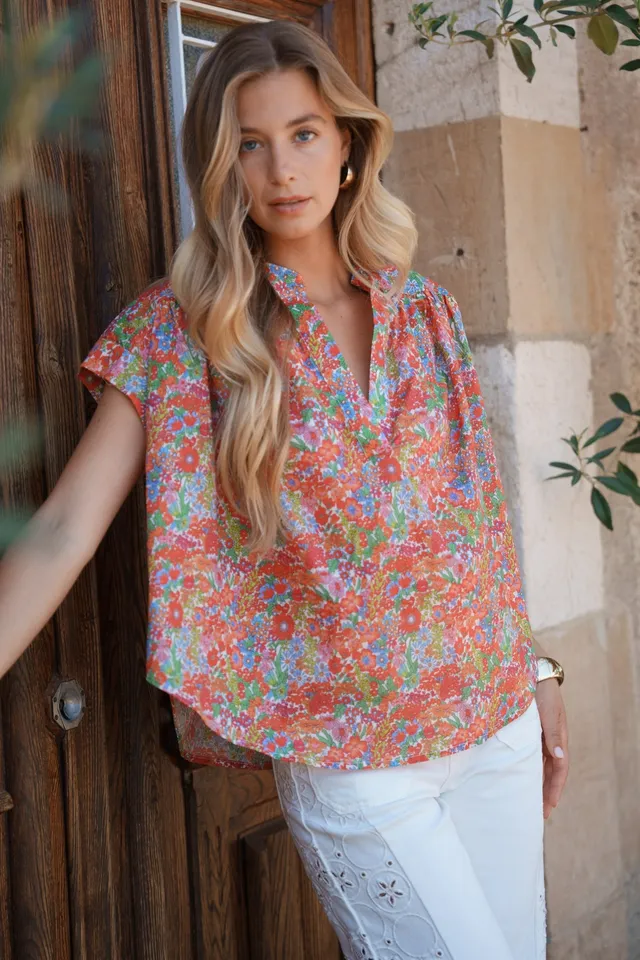 Maison Onado Hortense blouse fleurie coton été