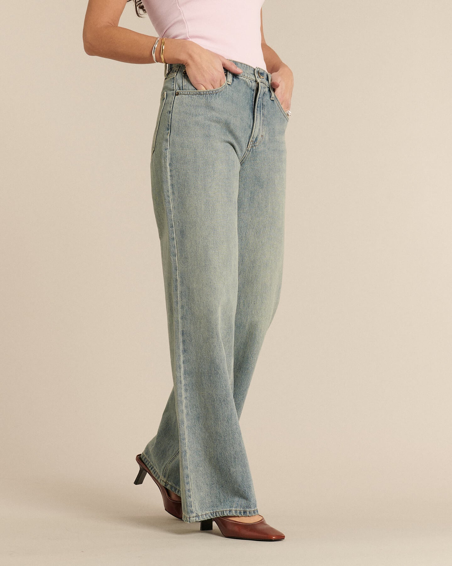 Labdip Joie jean large bleu dirty 100% coton 12,5 oz