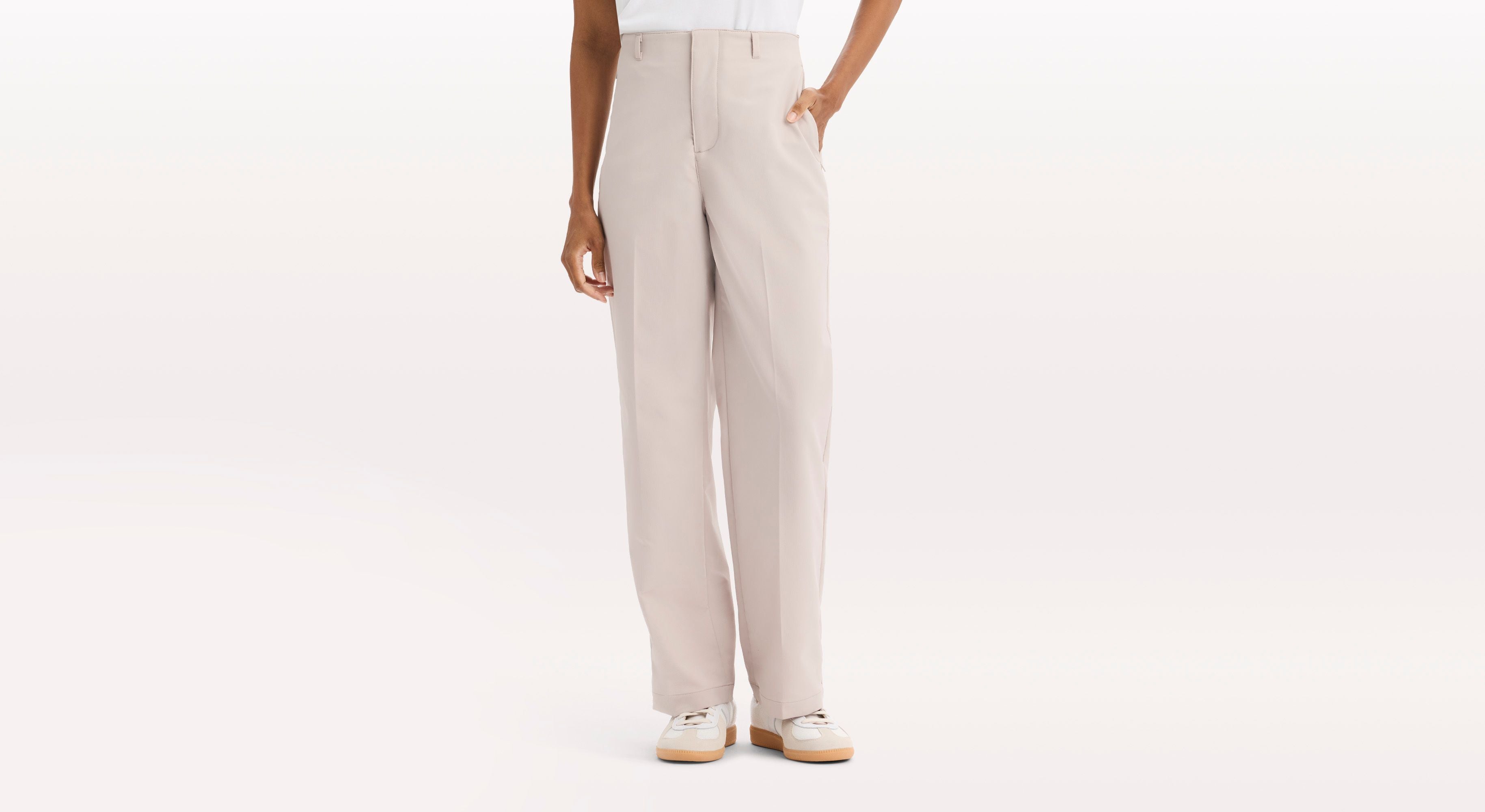 Dockers Go AceFlex pantalon femme rose taille haute