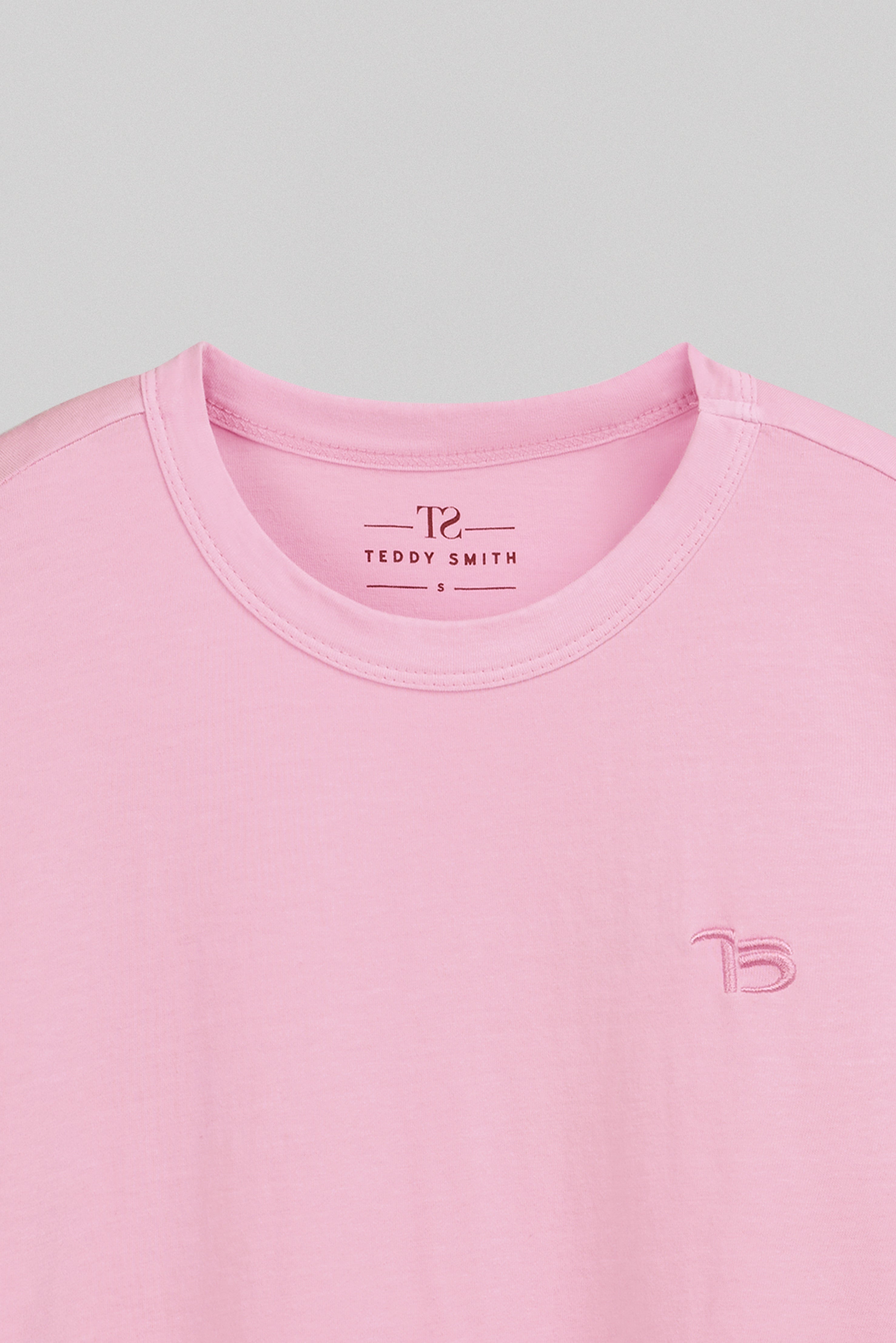 Teddy Smith T-Lava t-shirt oversize rose bonbon