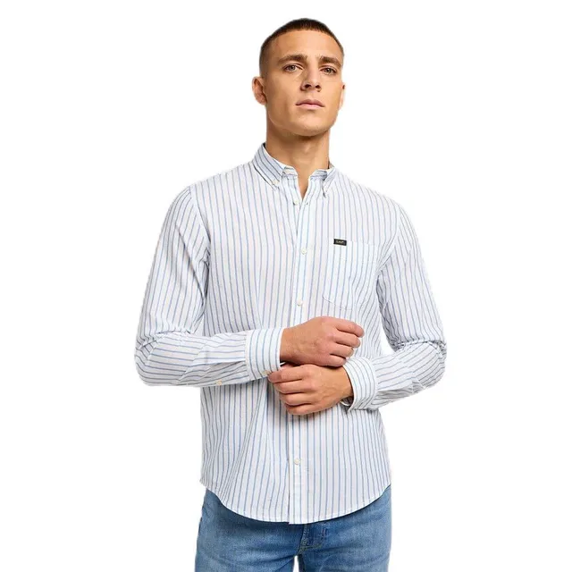 Lee t-shirt homme col boutonné Atlantic coton