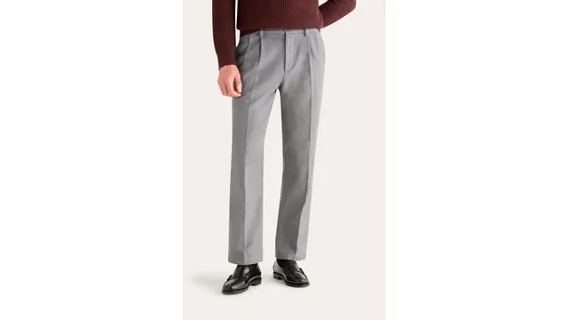 Dockers Signature Khaki Classic Fit chino gris lin raffiné