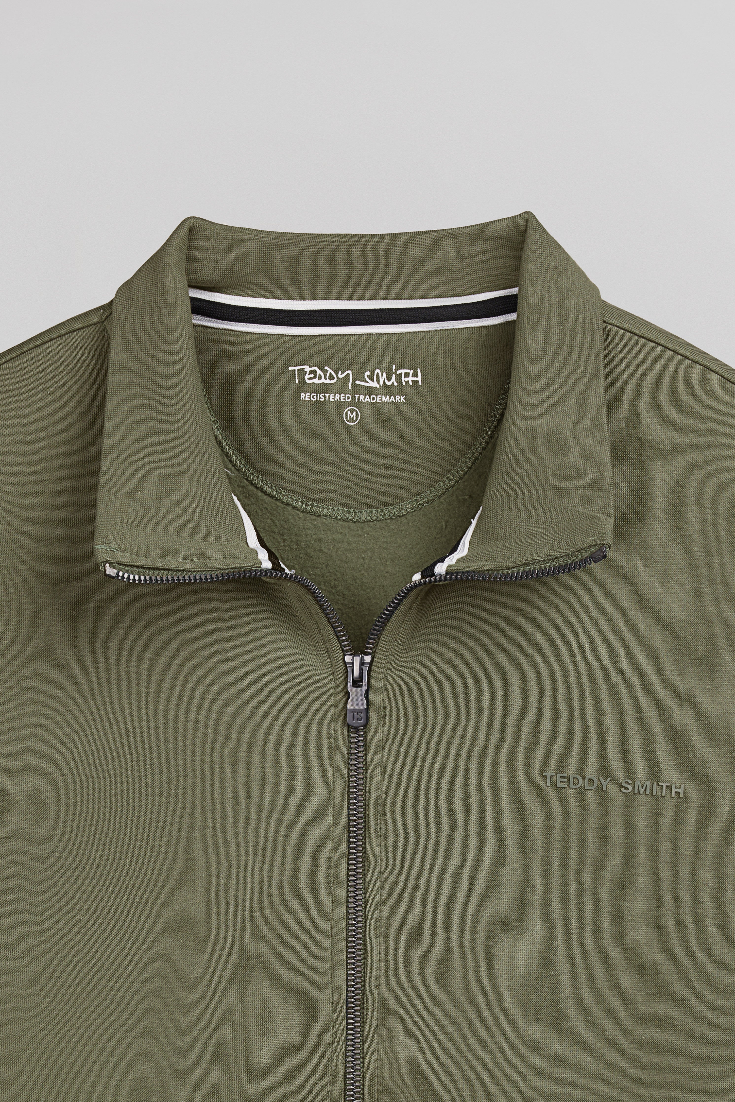 Teddy Smith G-Narkus Zip gilet sweat dusty kaki homme