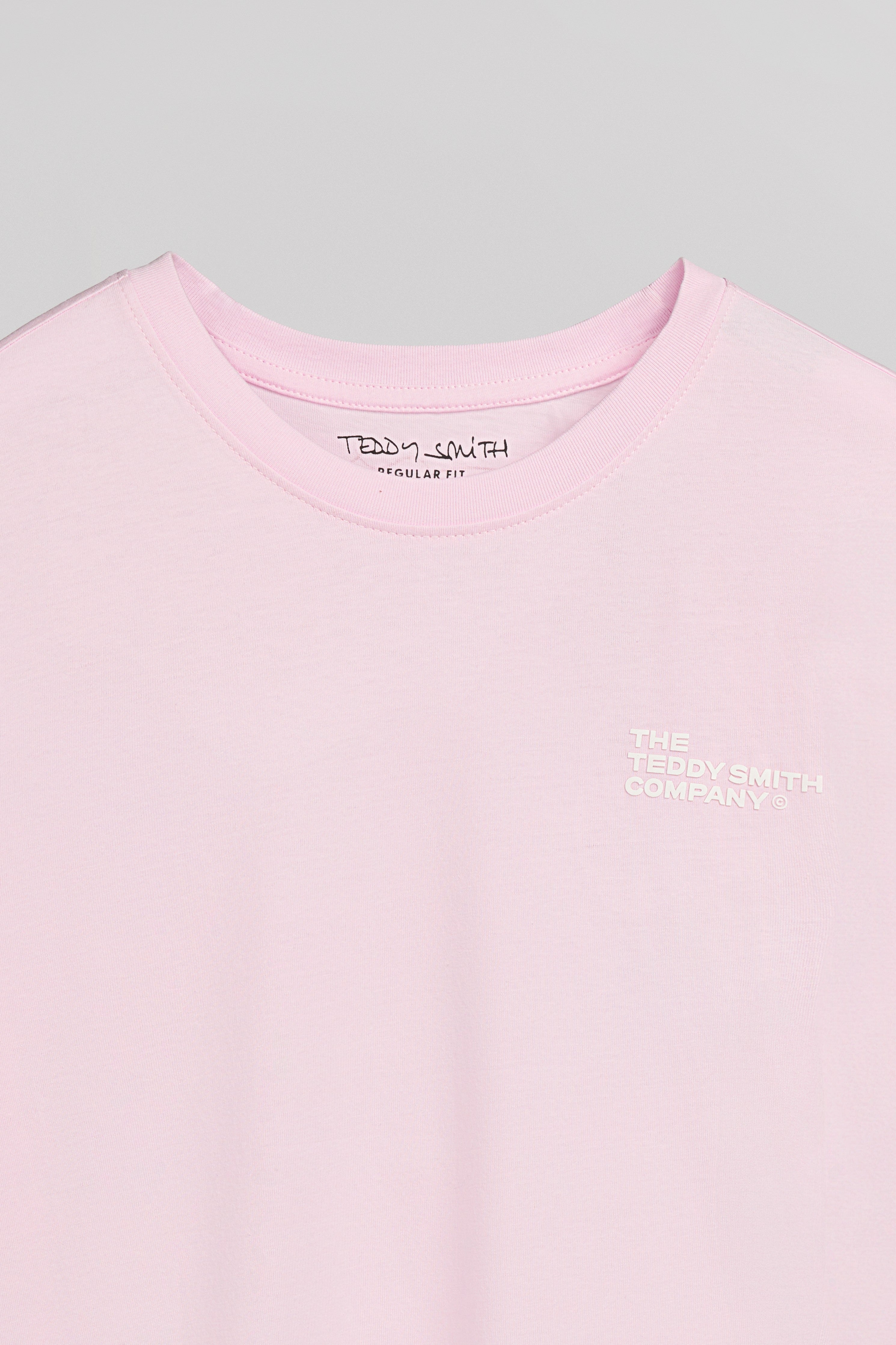TEDDY SMITH T-PANY MC t-shirt homme rose coton