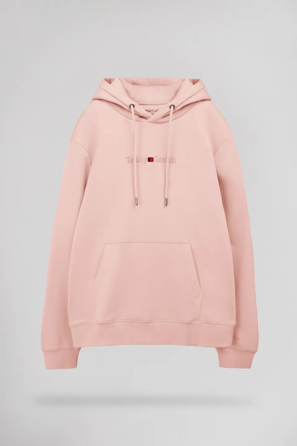 Teddy Smith S-Jim Hoody sweat capuche rose pastel