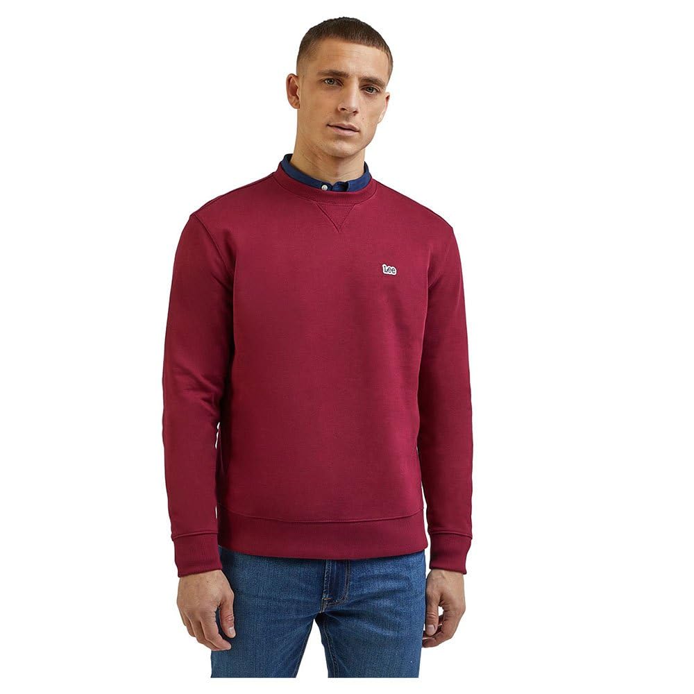 Lee Patch Crew SWS sweat homme noir coupe regular