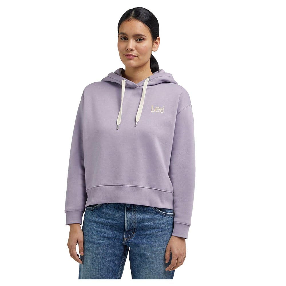 Lee Essential Hoodie sweat à capuche femme écru XL coupe décontractée