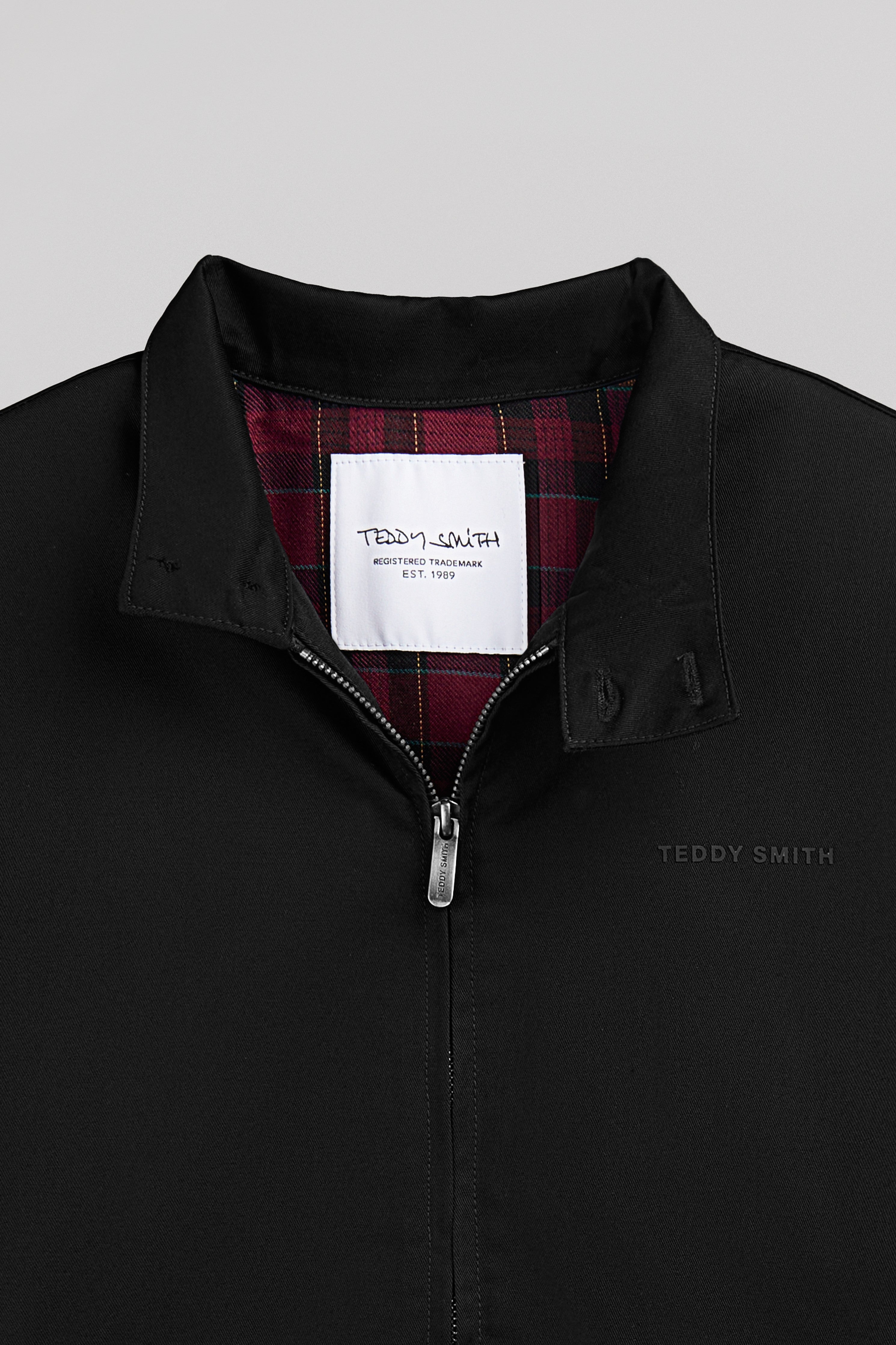 Teddy Smith Sanson 2 blouson twill noir col montant