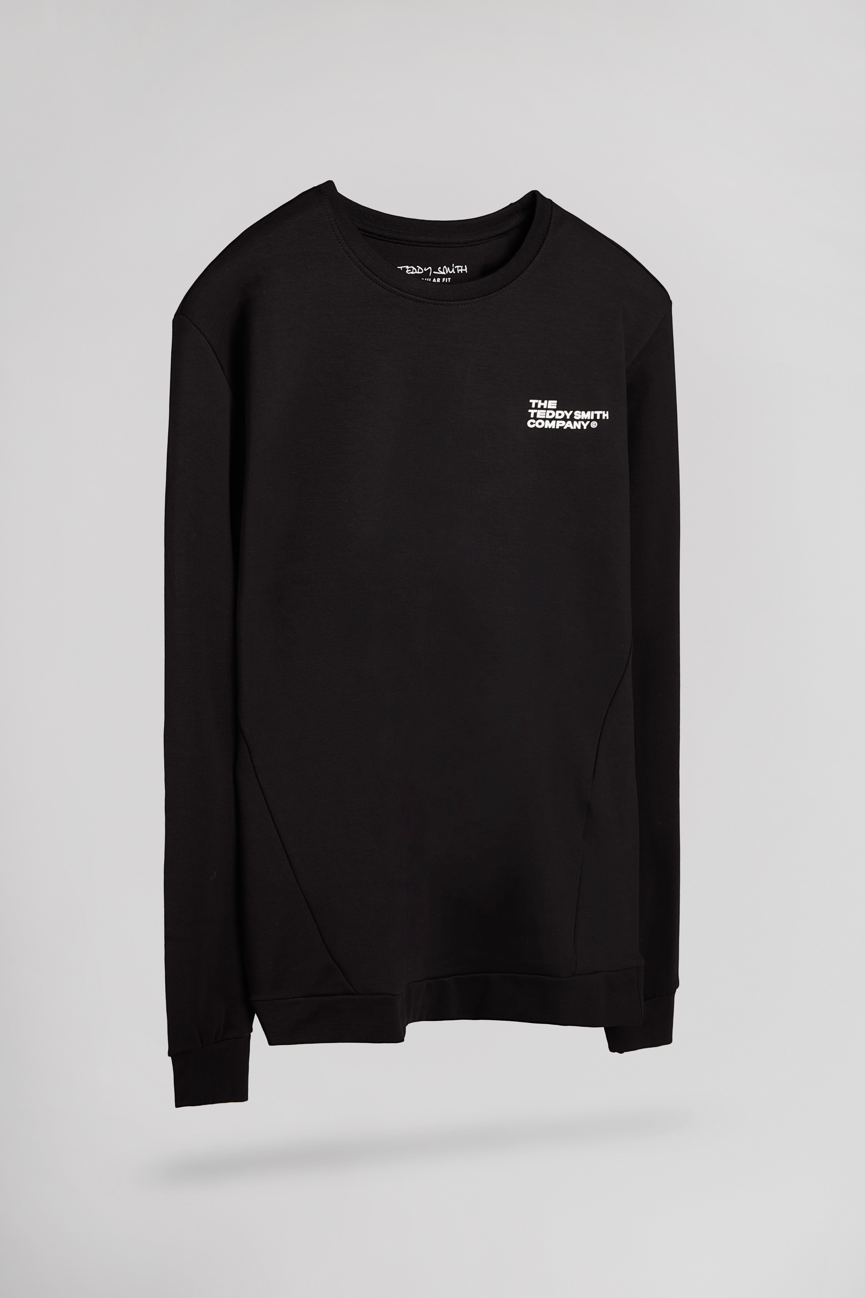 Teddy Smith S-Company RC sweat noir coton col rond