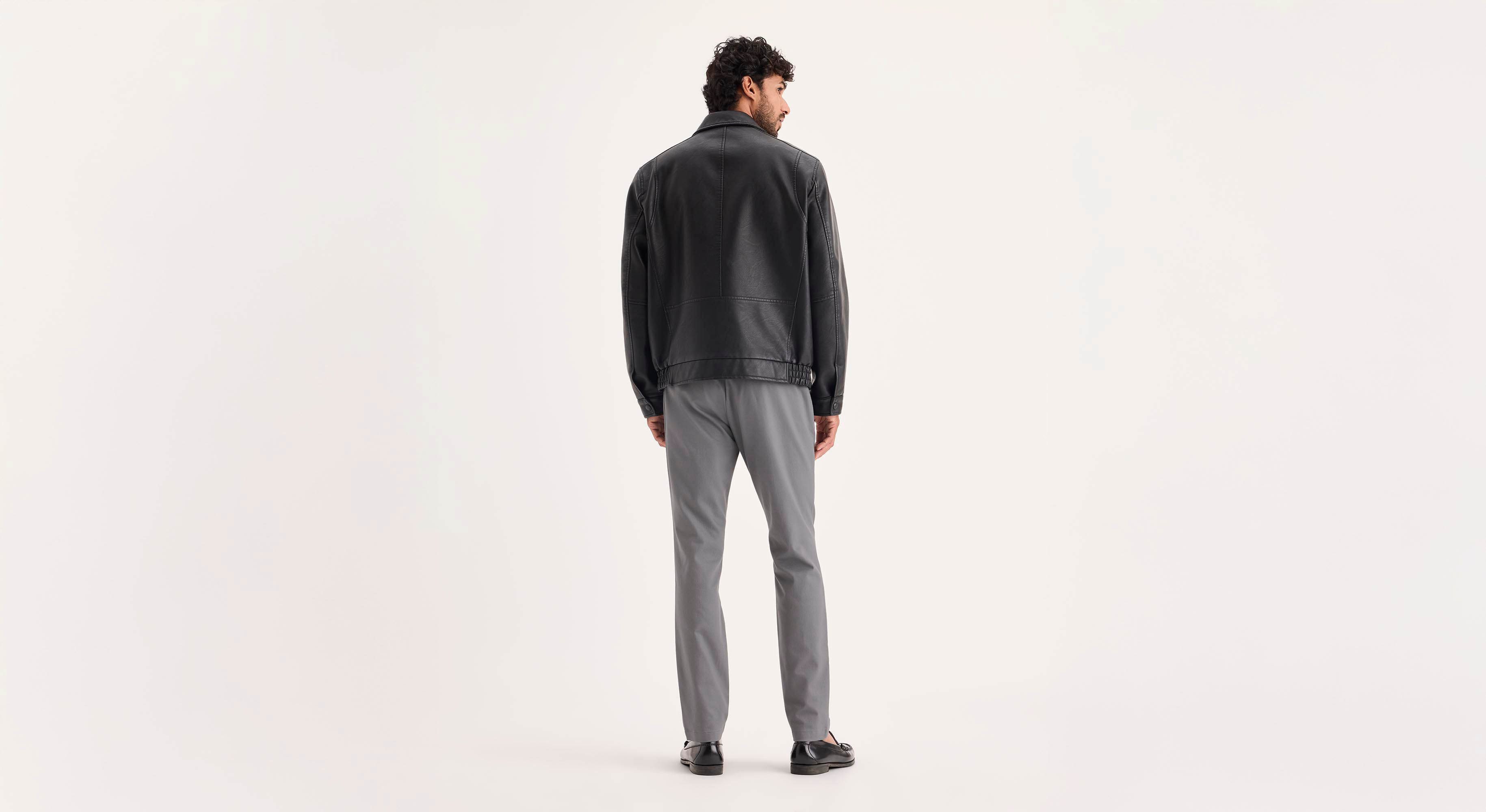 Dockers Signature Iron Free khaki skinny gris antitache