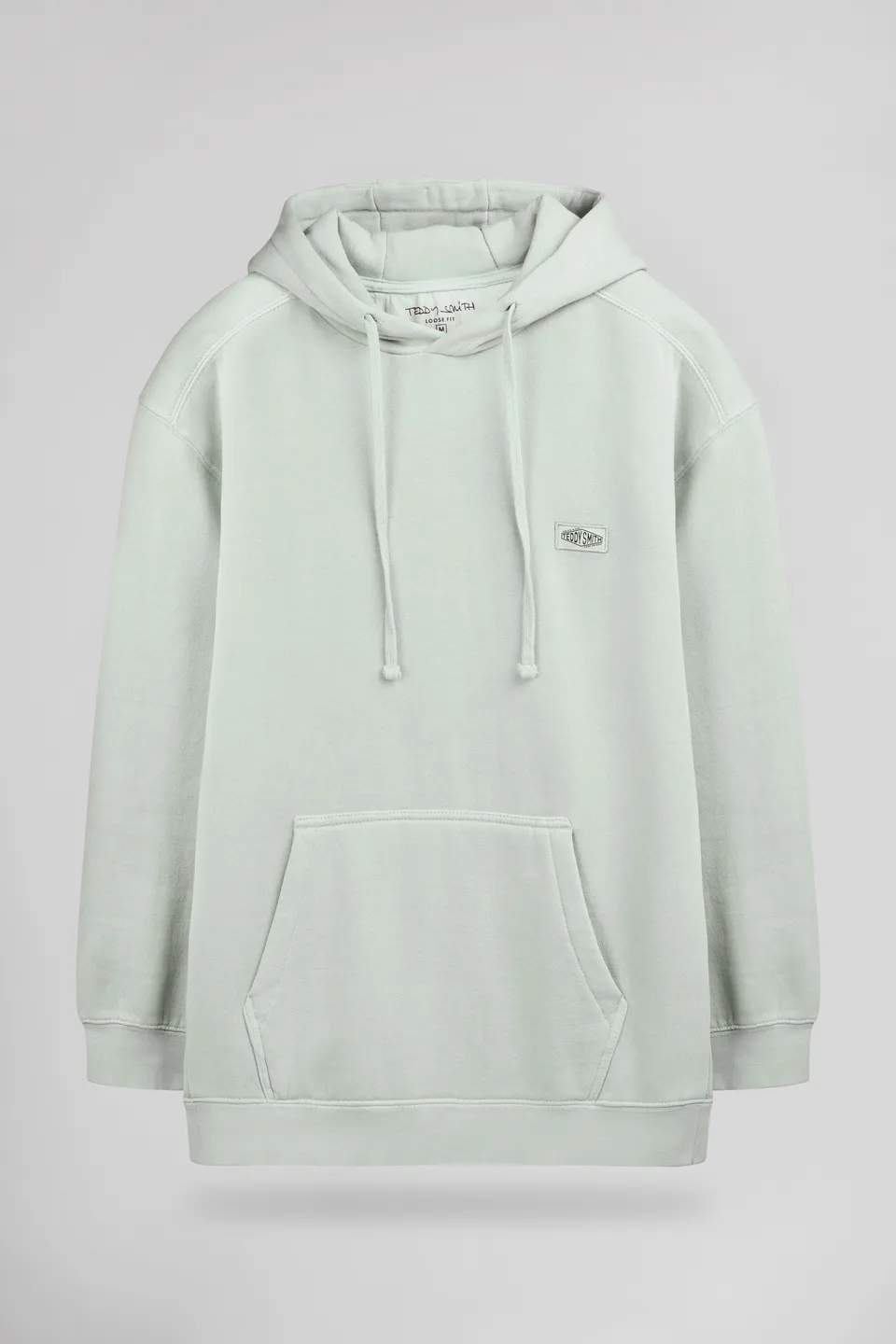 Teddy Smith S-Nateo Hoody sweat capuche vert sauge homme ample