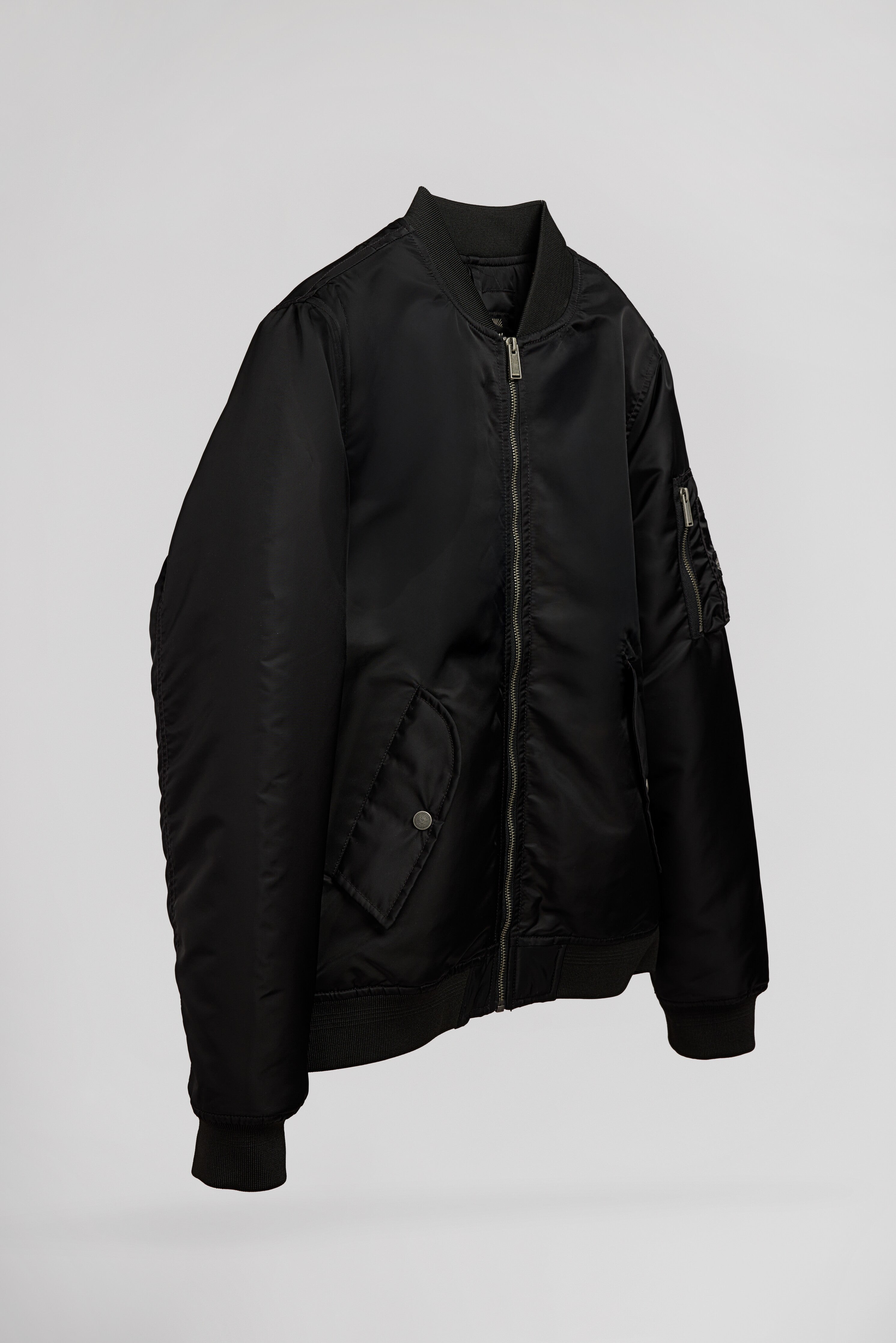 Teddy Smith B-MA1 blouson aviateur noir col bomber